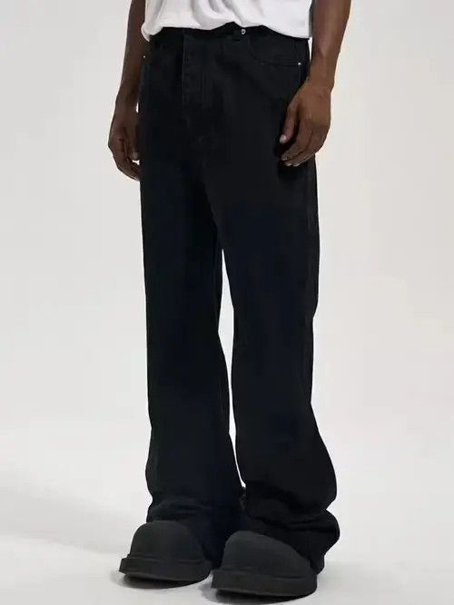 Vintage Black yuppie cleanfit flared jeans Size US 34 / EU 50 - 4 Thumbnail