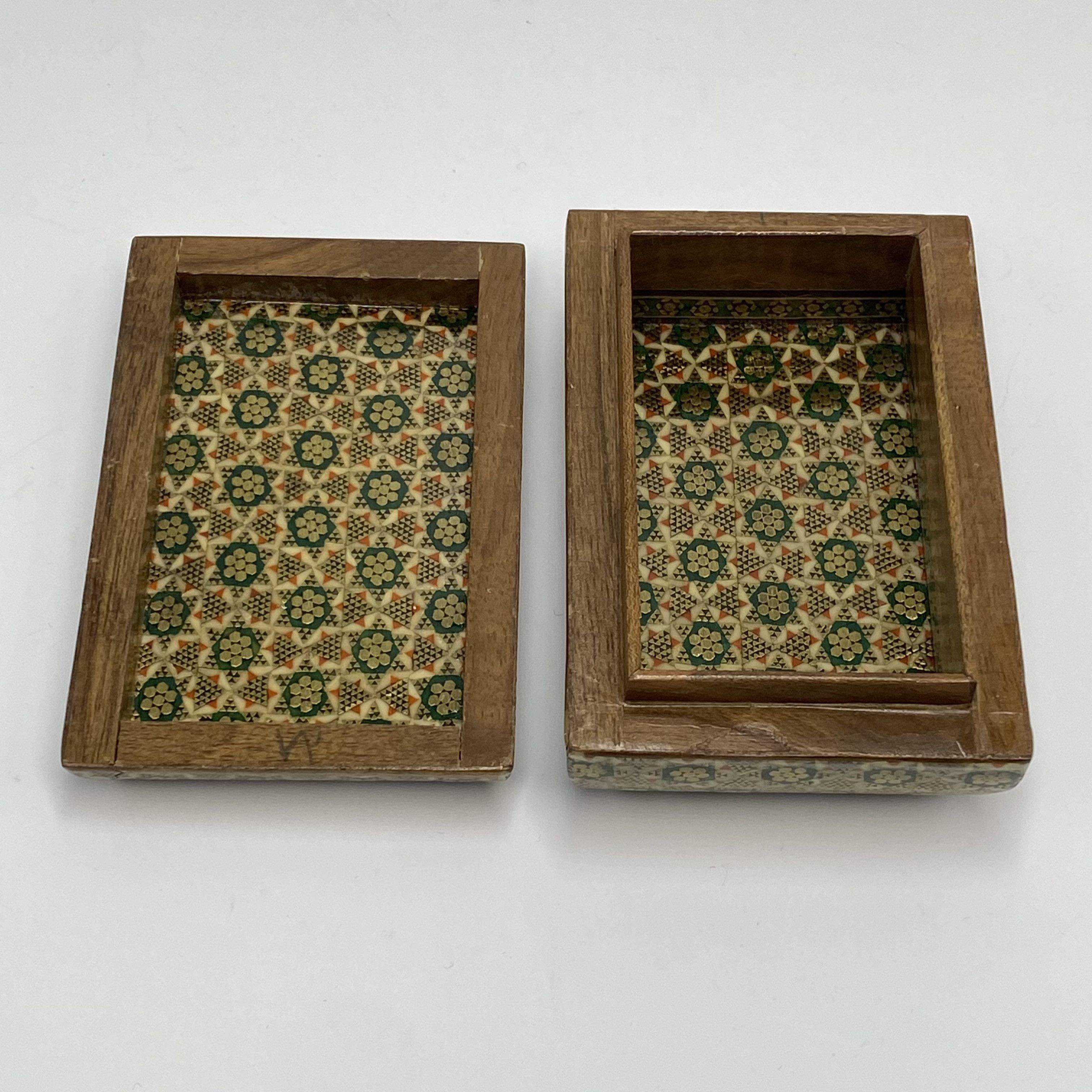 Vintage Vintage Persian Hand Painted Mosaic Trinket Jewelry Box Polo Size ONE SIZE - 5 Thumbnail