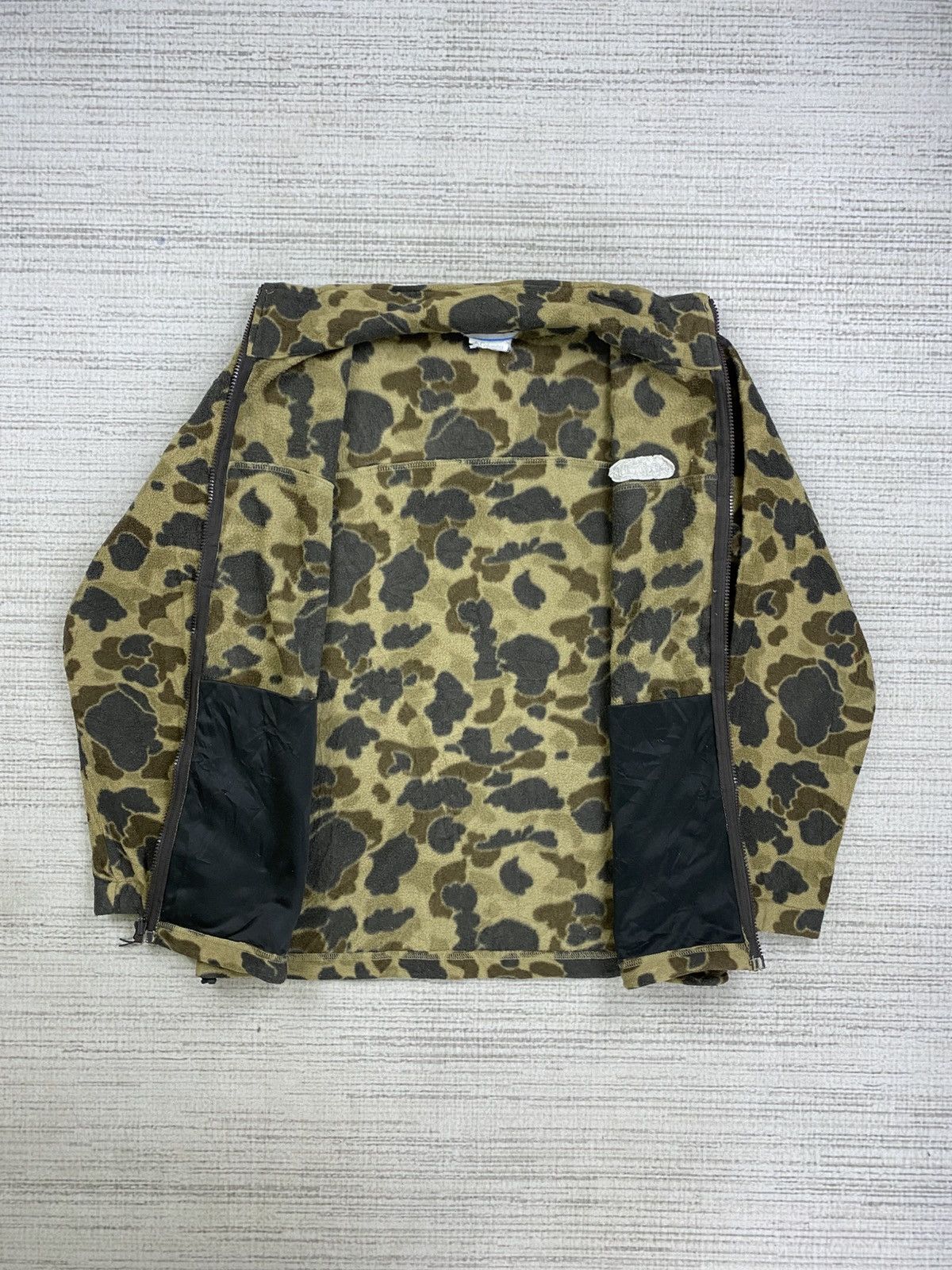 Columbia × Japanese Brand × Vintage Vintage Columbia Duck Camo Fleece Jacket Size US M / EU 48-50 / 2 - 6 Thumbnail