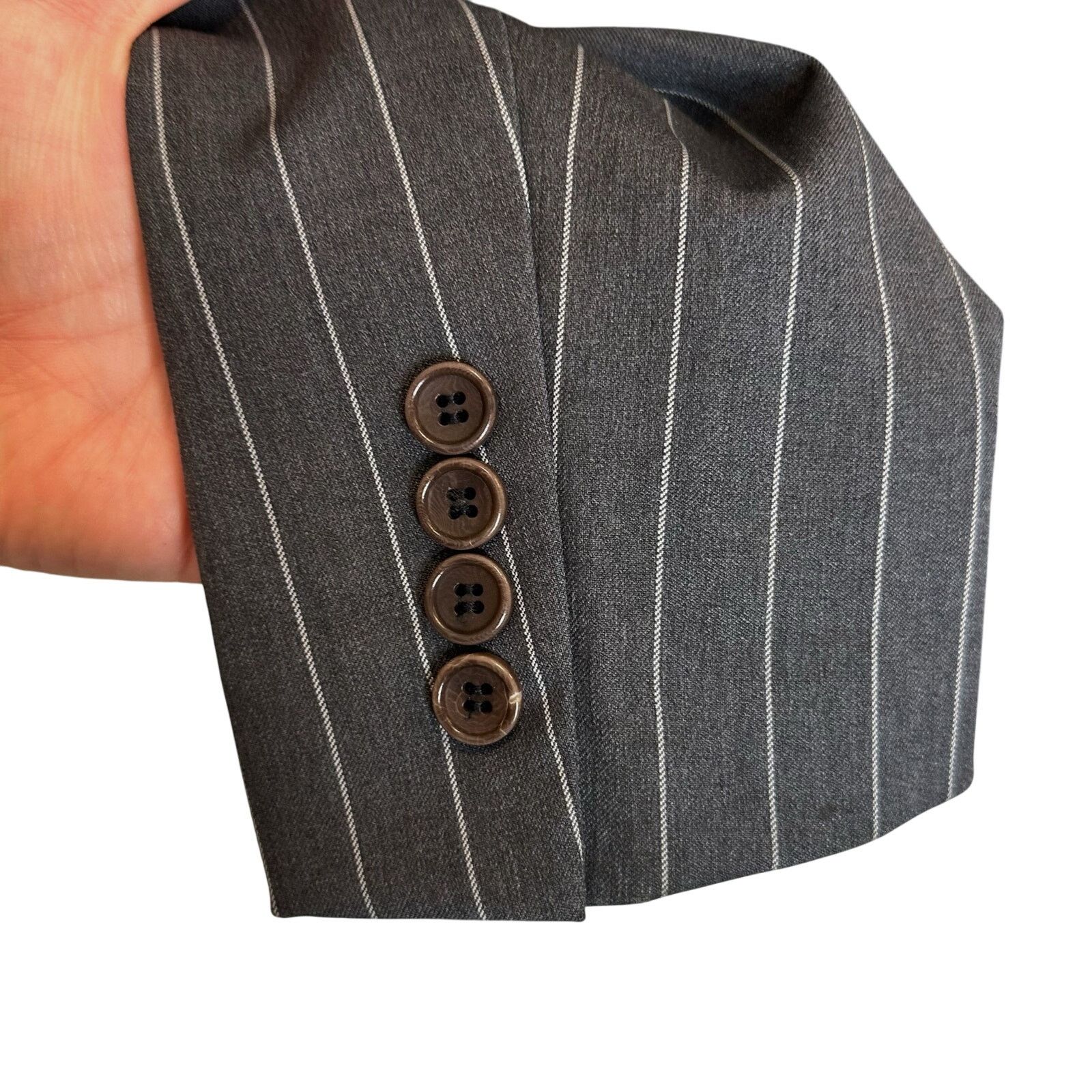 Brooks Brothers Brooks Brothers Regent Fit Wool Pinstripe 1818 Suit Blazer Size 40L - 13 Thumbnail