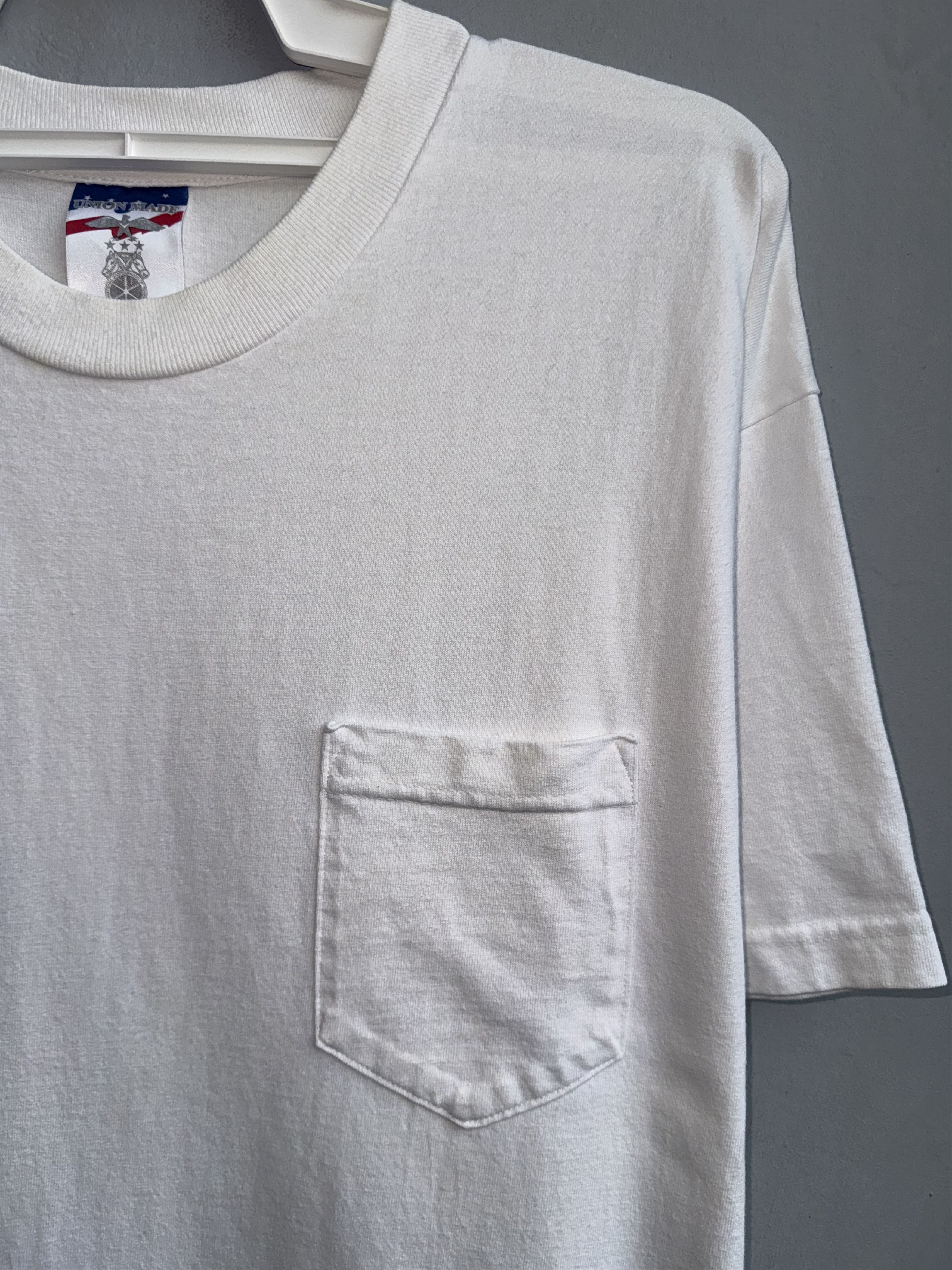 Vintage Union Made Single Pocket Plain Vintage Shirt Size US XL / EU 56 / 4 - 2 Thumbnail