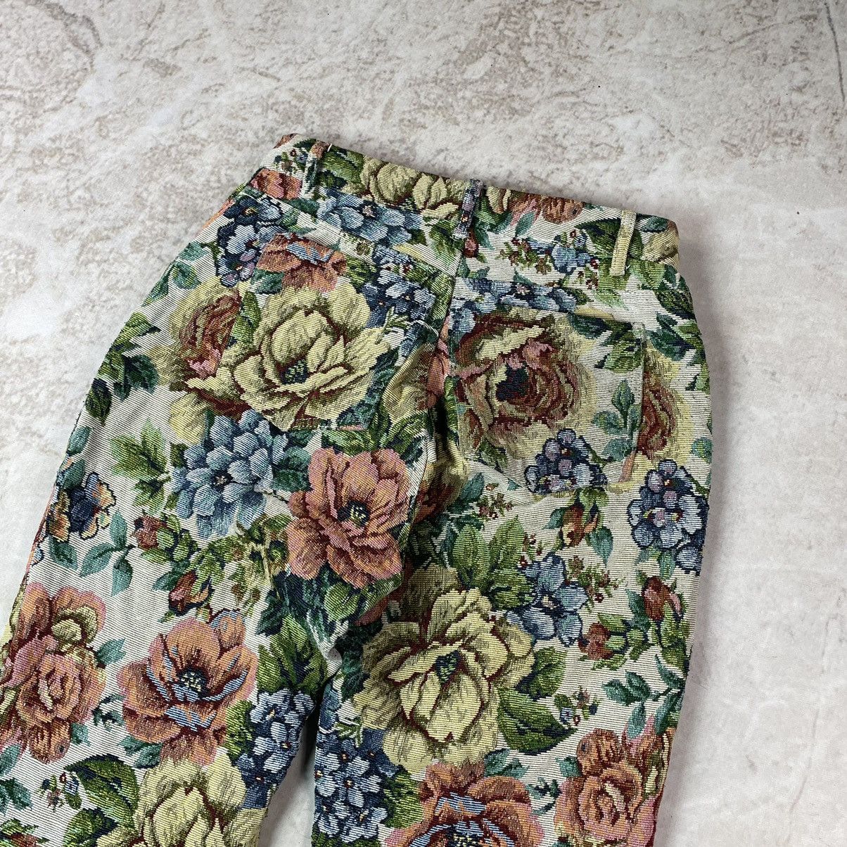 Jaded London Jaded London Woven Floral Boyfriend Baggy Pants Size US 31 - 12 Thumbnail