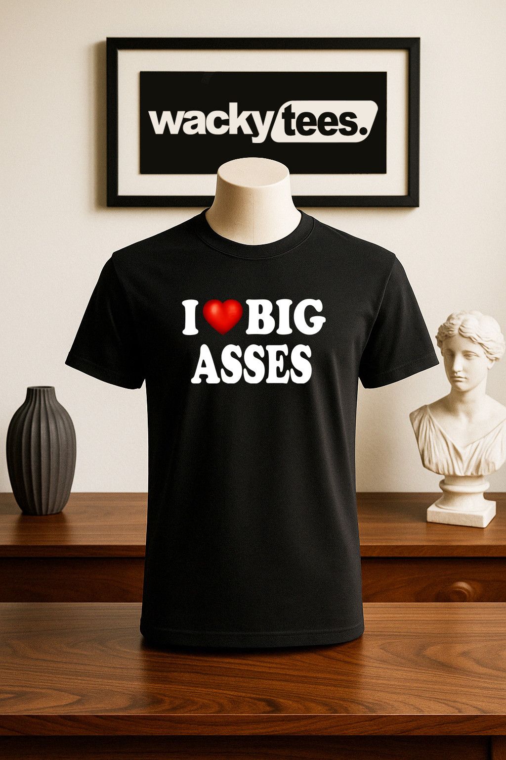 Other I Love Big Asses I Heart Butts Adult Humor Graphic Tee Shirt Size US L / EU 52-54 / 3 - 1 Thumbnail