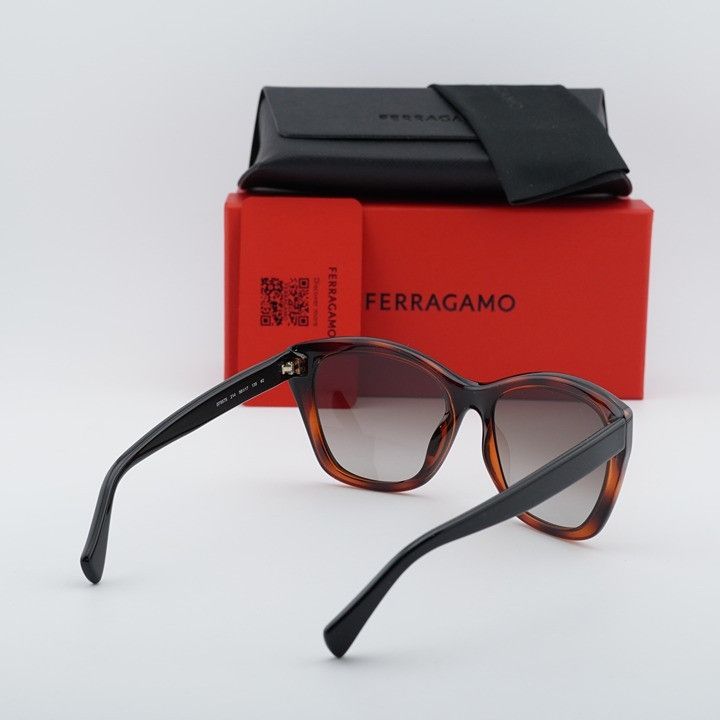 Salvatore Ferragamo Salvatore Ferragamo SF957S 214 Sunglasses Havana Cat Eye Size ONE SIZE - 9 Thumbnail