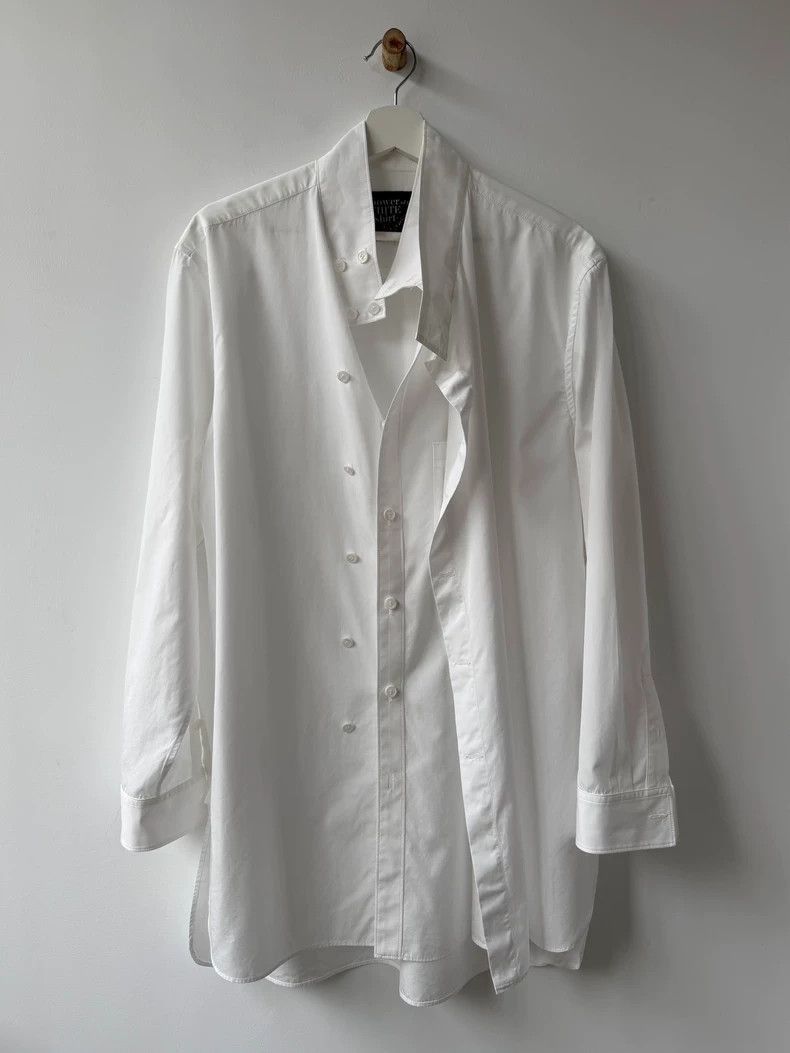 Yohji Yamamoto Yohji Yamamoto Yohji Yamamoto Deconstructed White Shirt 20 Size US M / EU 48-50 / 2 - 2 Thumbnail