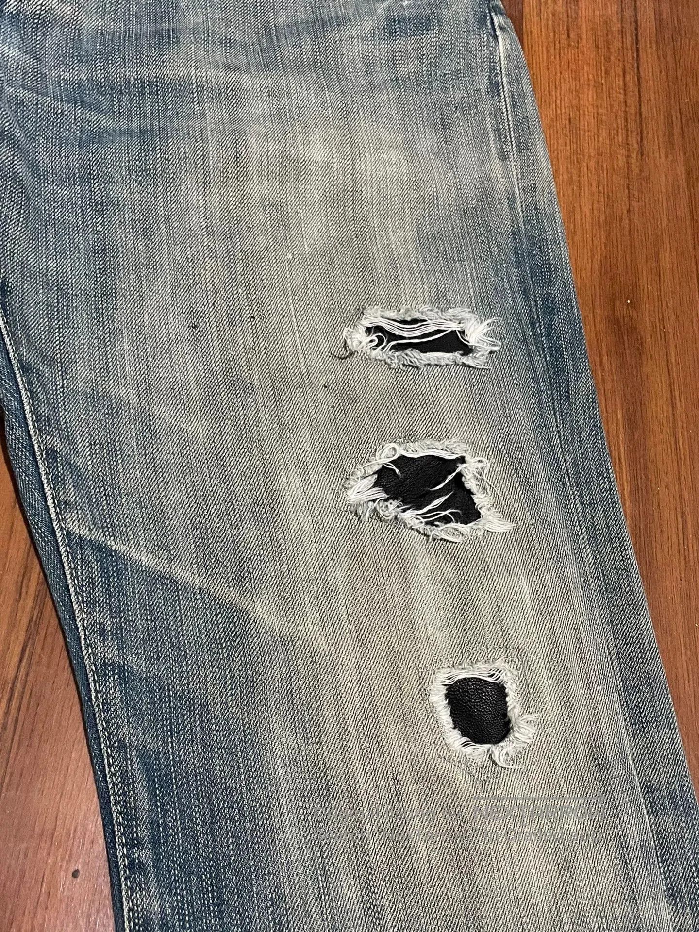 Sophnet. SOPHNET Japanese Wash Distressed Jeans. Size US 32 / EU 48 - 4 Thumbnail