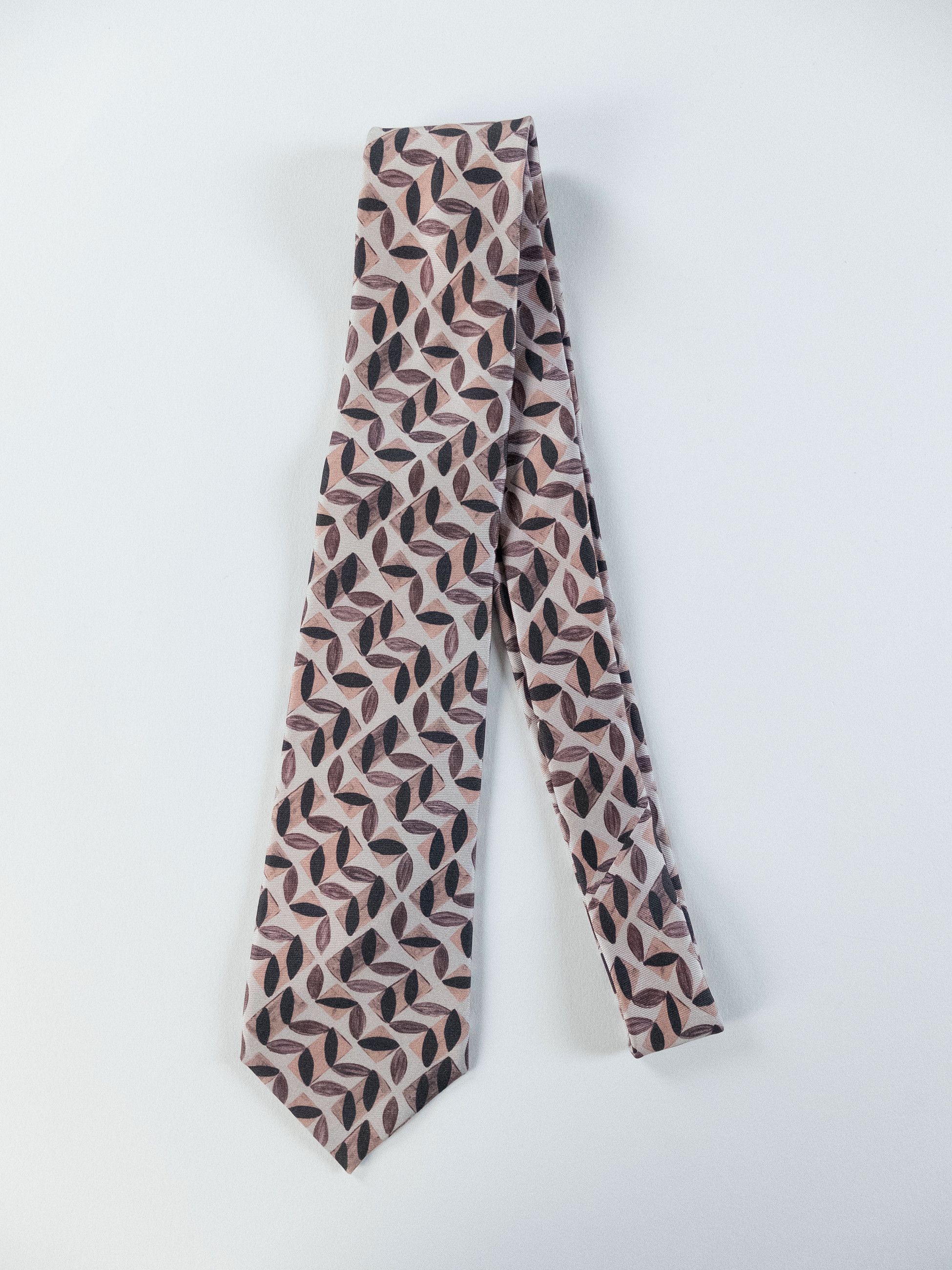 Paul Smith PAUL SMITH beige lightweight leaf motif silk tie authentic Size ONE SIZE - 1 Thumbnail