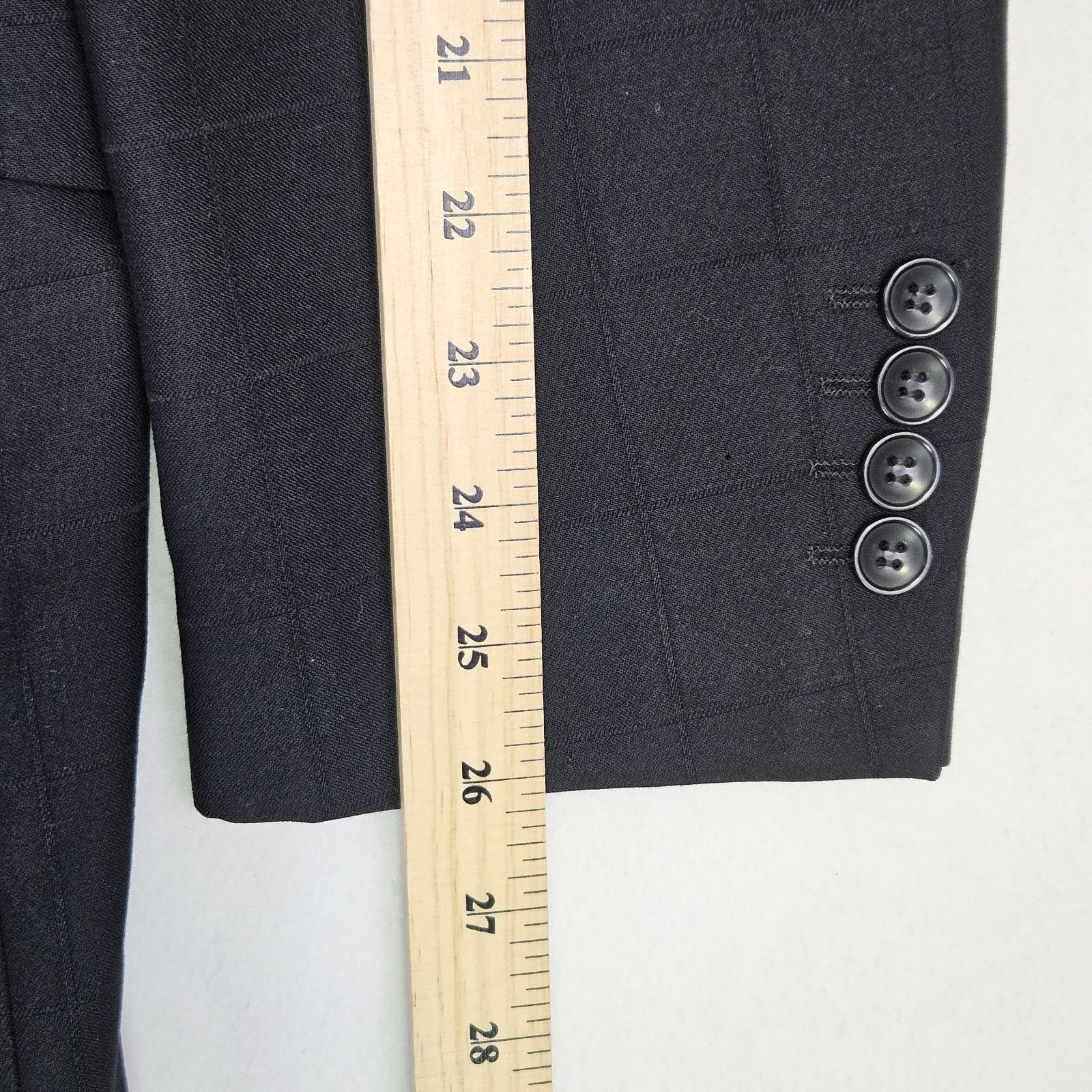 Other Italian Windowpane Overcoat Blazer Mens 40L Size 40L - 14 Thumbnail