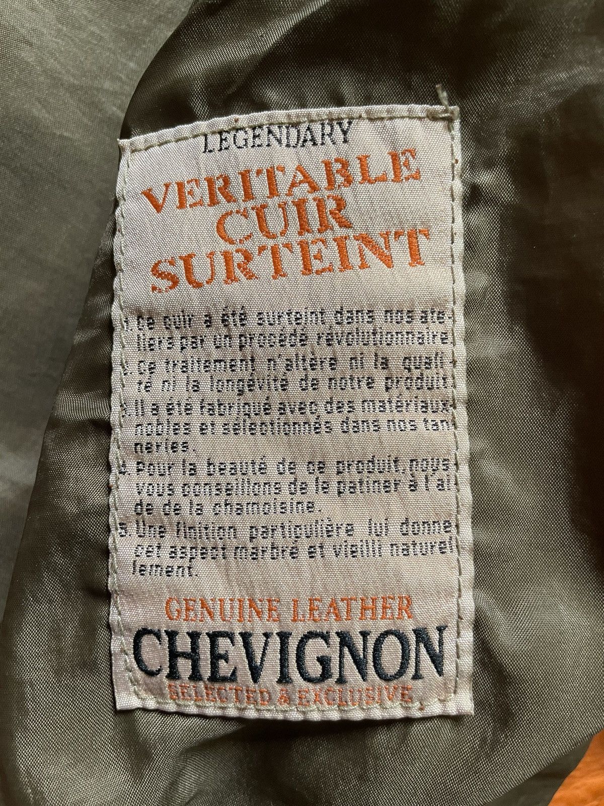 Chevignon Vintage Chevignon orange leather jacket Size US L / EU 52-54 / 3 - 4 Thumbnail