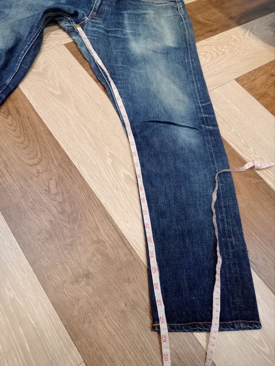 Japan Blue JAPAN BLUE DENIM BLUE SELVEDGE DISTRESSED PANTS Size US 34 / EU 50 - 19 Thumbnail