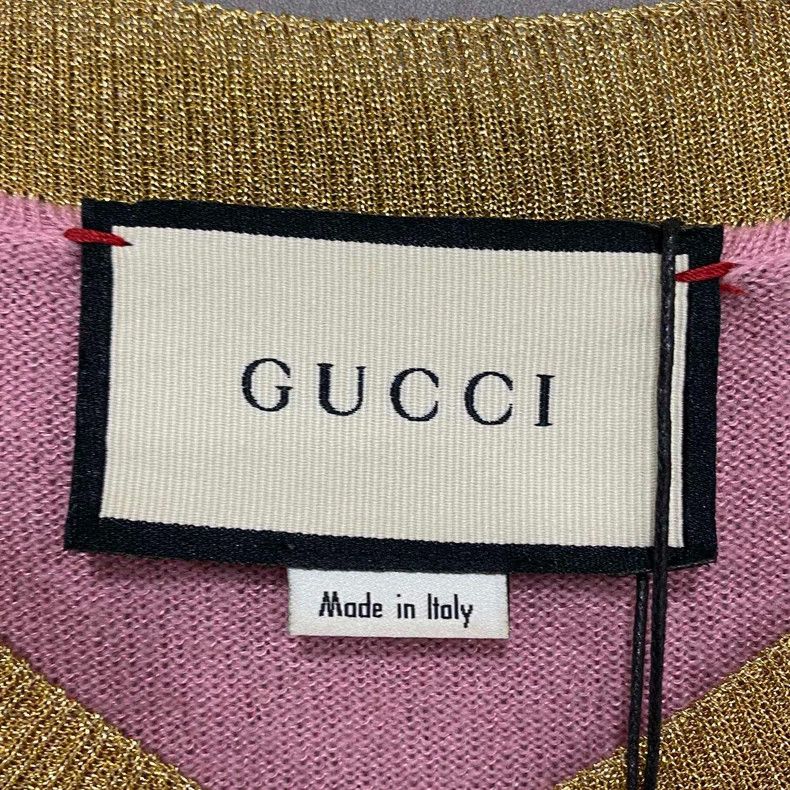 Gucci Gucci Pink gold-bordered gold-buttoned cardigan jacket Size XS / US 0-2 / IT 36-38 - 4 Thumbnail