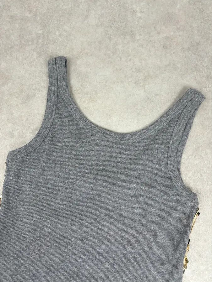 Dolce & Gabbana 2000s Dolce & Gabbana Gold Glitter Tank Top Size S / US 4 / IT 40 - 9 Thumbnail