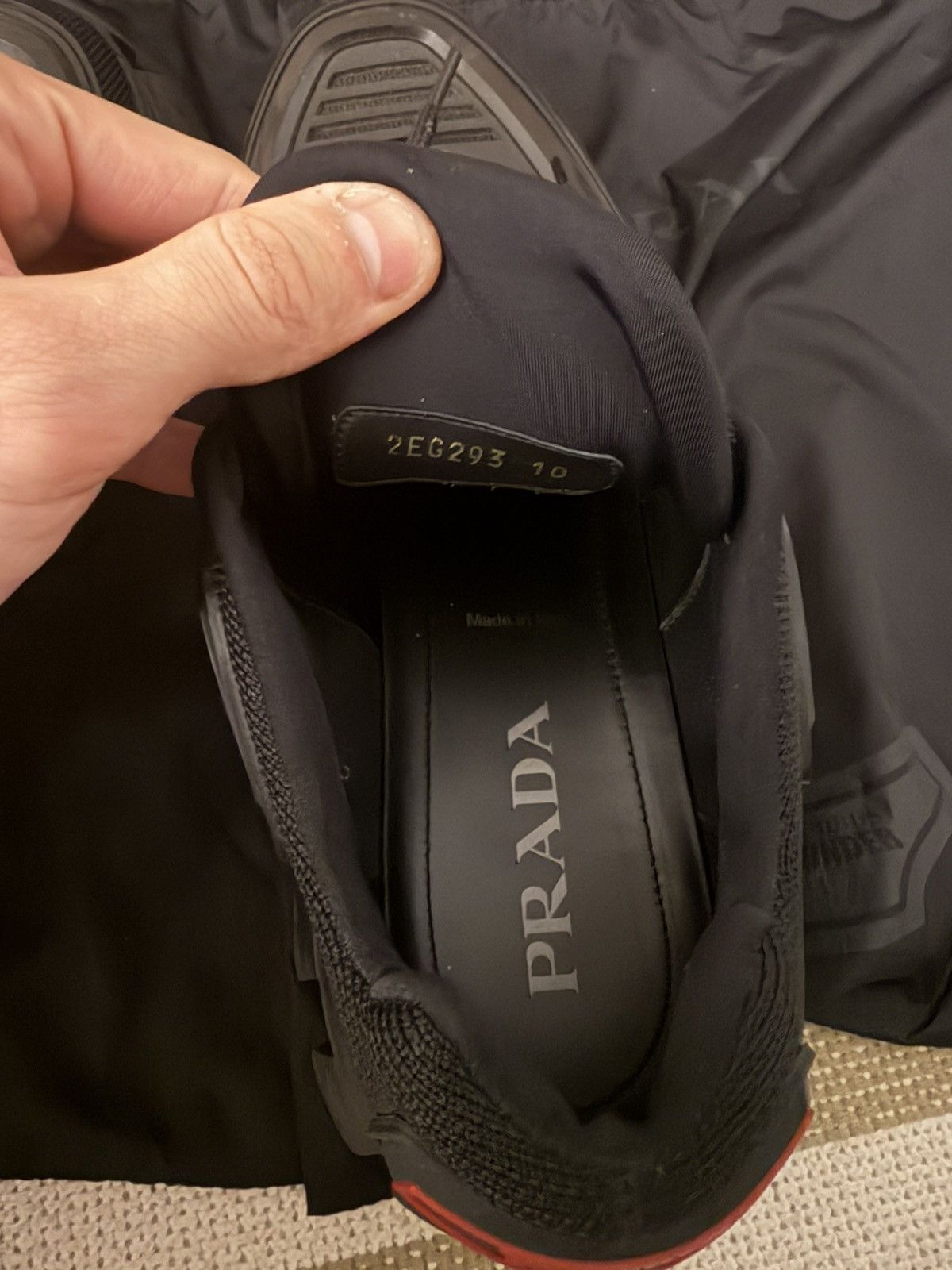 Prada Prada Cloudbust Thunder Sneaker Black Size US 11.5 / EU 44-45 - 4 Thumbnail