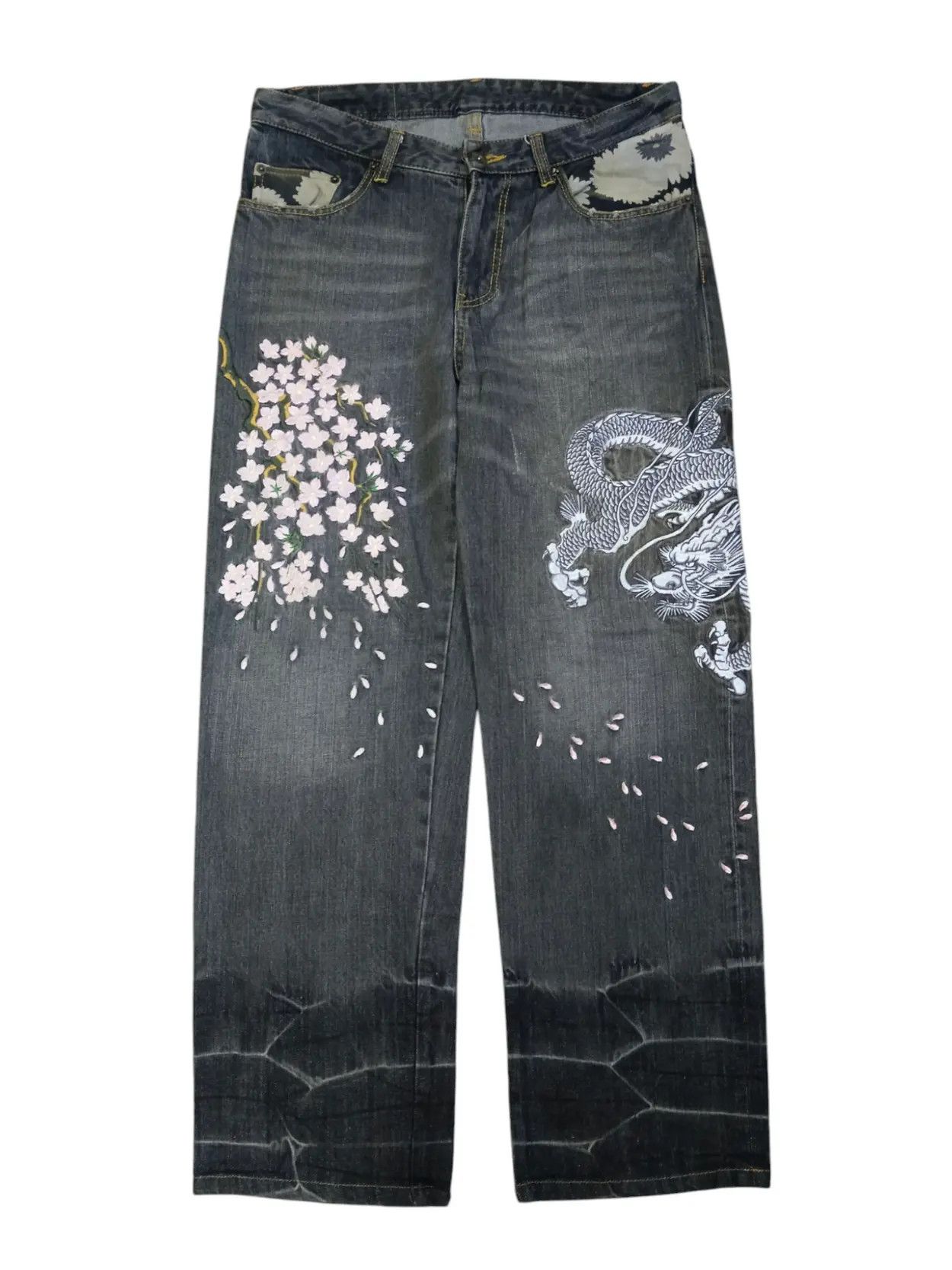 Japanese Brand DiSTRESSED YAKUZA GANG JAPANESE DOMESTIC Size US 32 / EU 48 - 1 Thumbnail