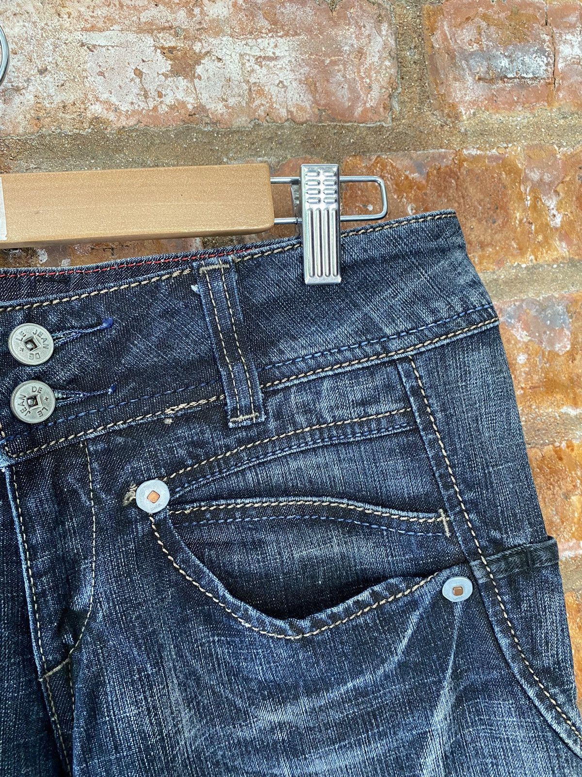 JNCO × Japanese Brand × Marithe + Francois Girbaud 2000s MFG Wide Leg Flare baggy denim Size 31" - 7 Thumbnail