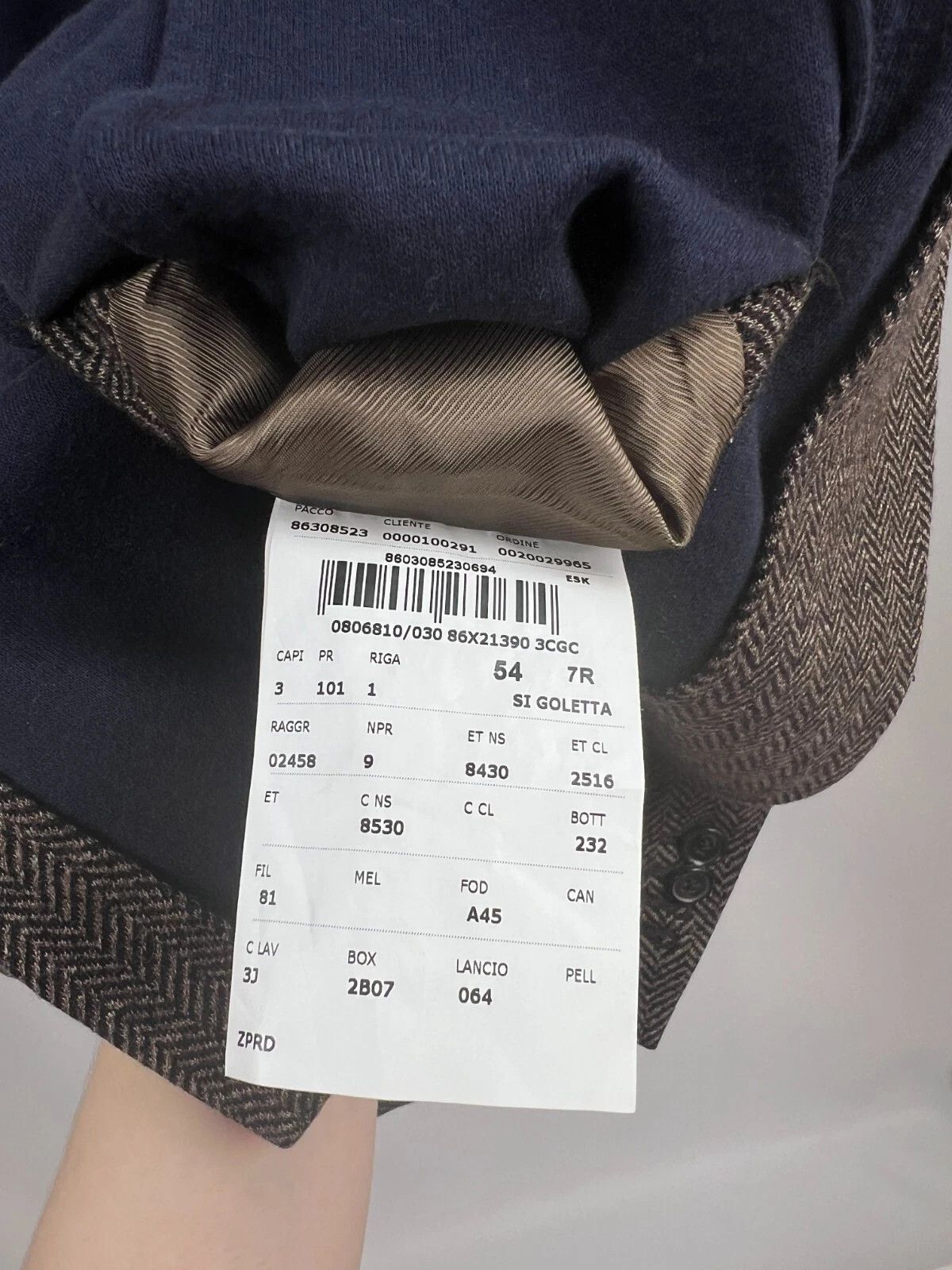 Corneliani Corneliani Wool Blend Herringbone Italian Blazer Jacket Size 44R - 21 Thumbnail