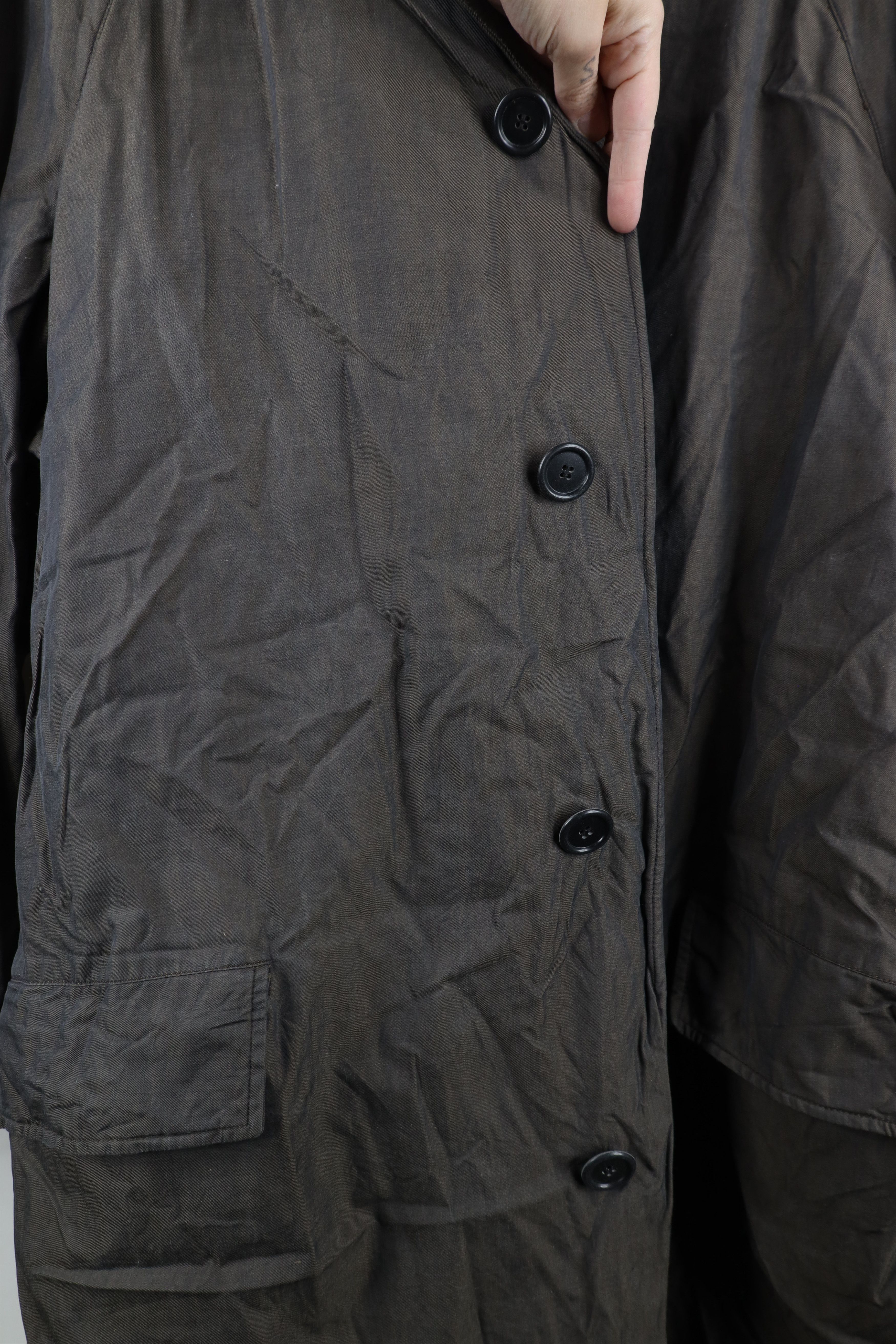 Vintage Vintage 50s 60s Streetwear Trench Coat Rain Jacket Gray USA Size US XXL / EU 58 / 5 - 8 Thumbnail