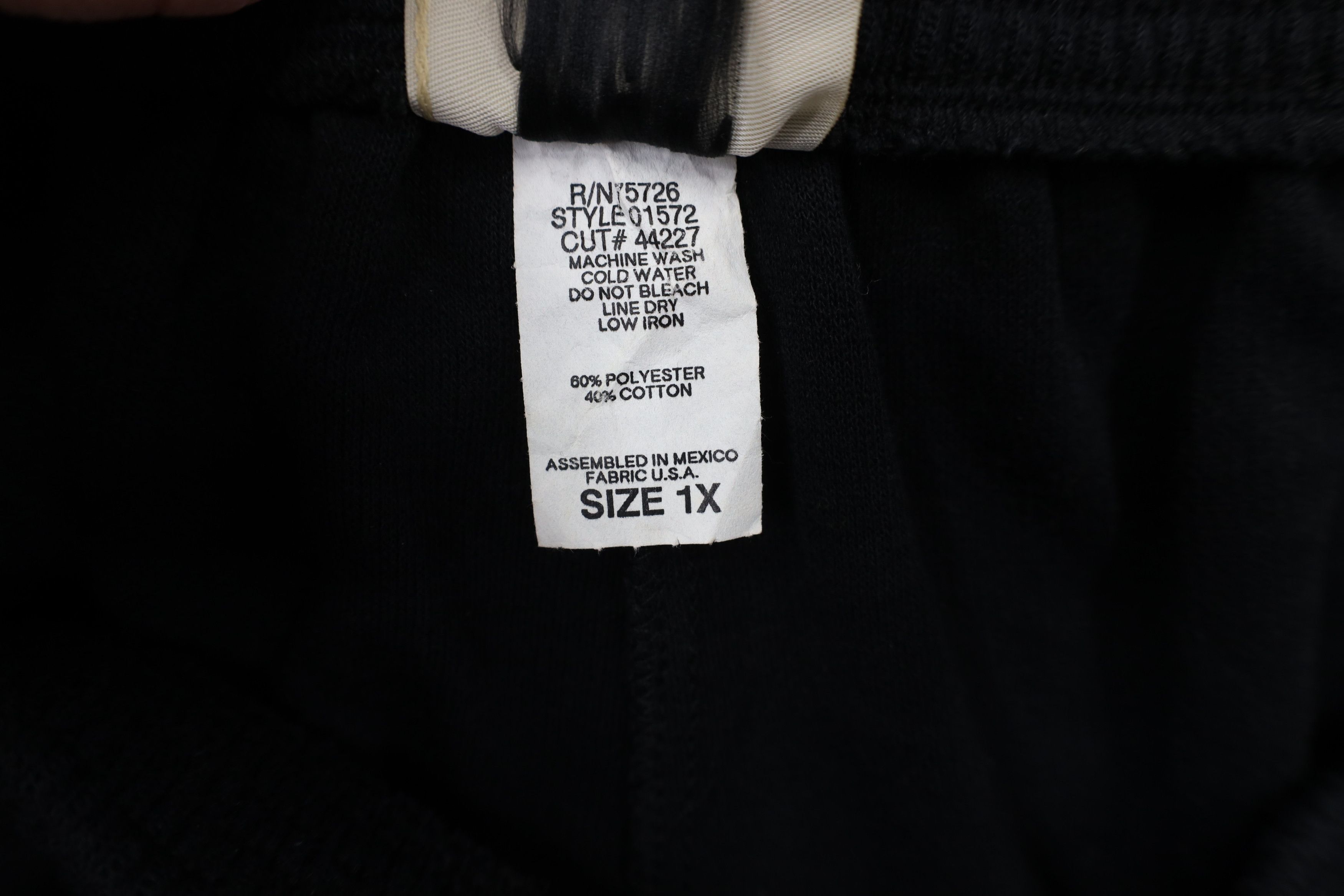 Vintage Vintage 90s Streetwear Ribbed Knit Sweatpants Black USA Size 29" - 8 Thumbnail