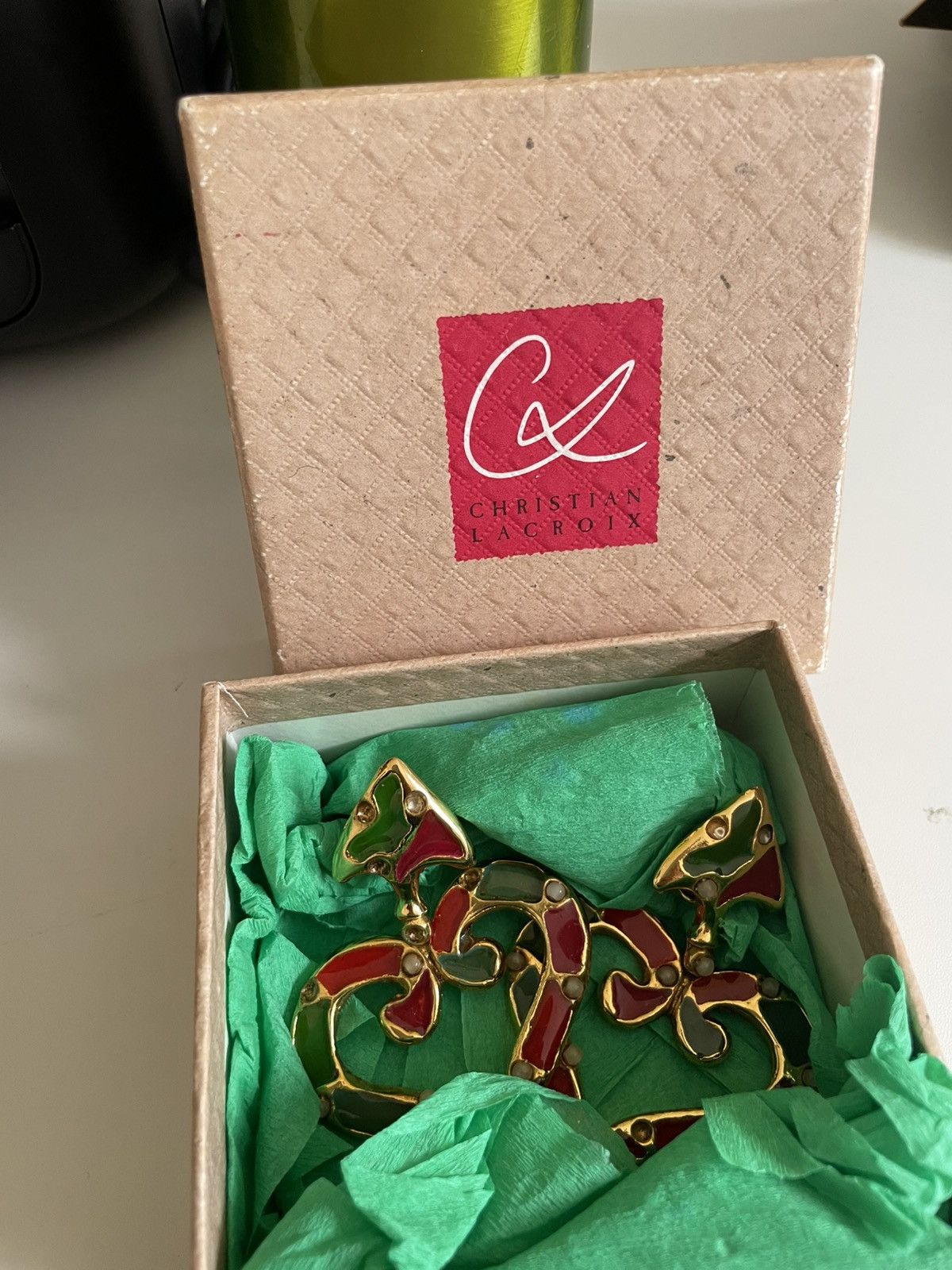 Christian Lacroix CHRISTIAN LACROIX MAXI GRIPOIX EARRINGS Size ONE SIZE - 12 Thumbnail