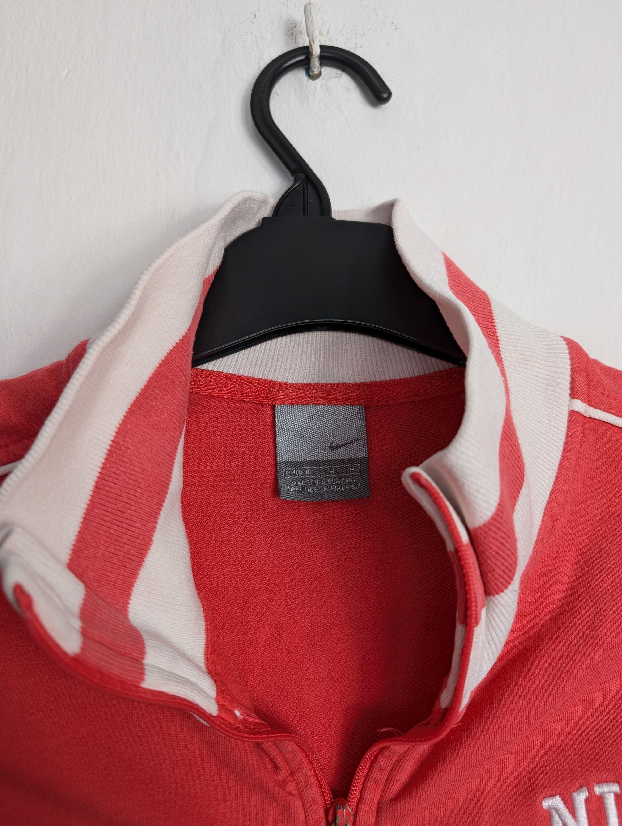 Nike × Vintage Y2K Nike Athletics Pink Coral Track Jacket - Women's Size XS / US 0-2 / IT 36-38 - 4 Thumbnail