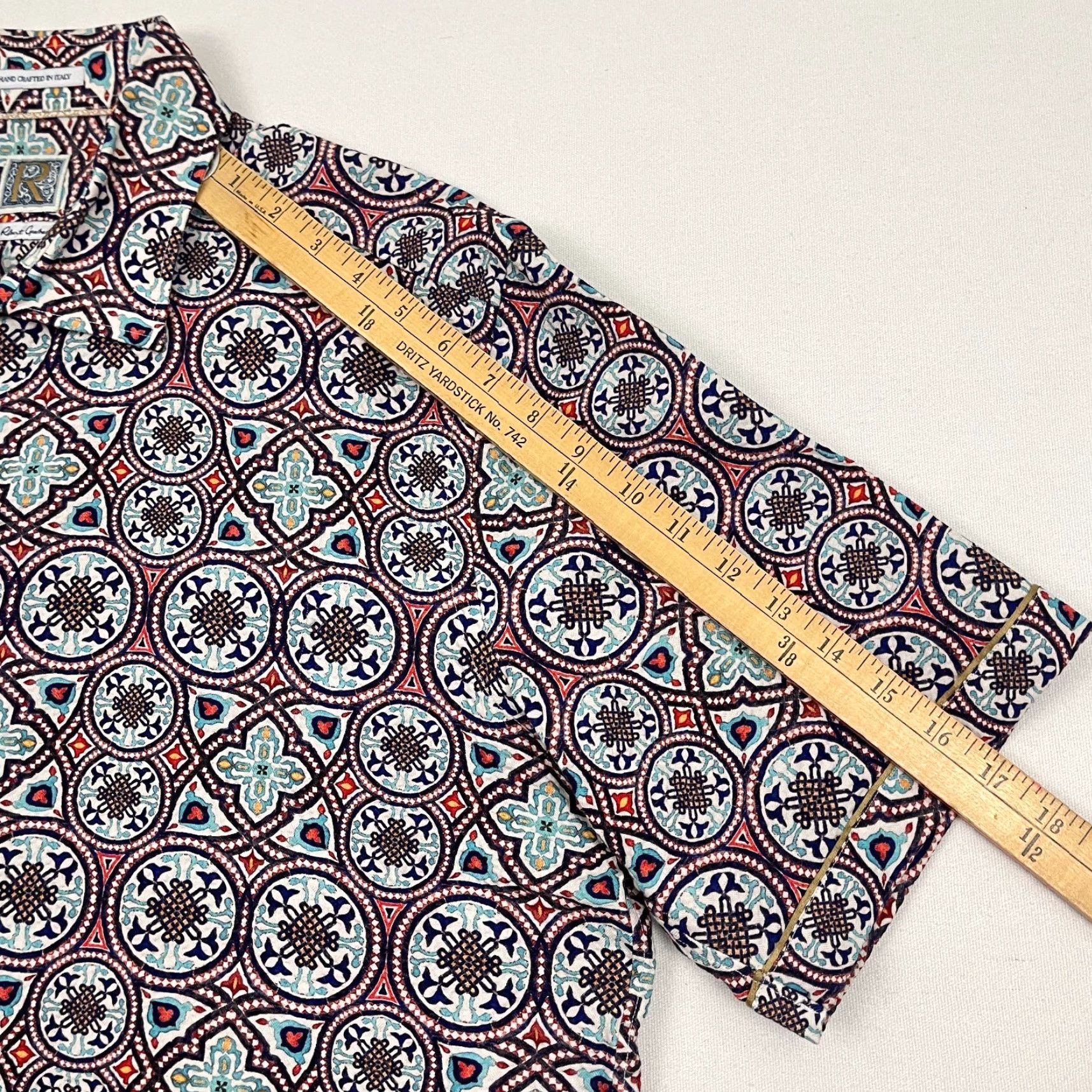 Robert Graham Robert Graham Vorsen Shirt Mens 3XL Geometric Button Up Hand Crafted in Italy Size US XXL / EU 58 / 5 - 6 Thumbnail
