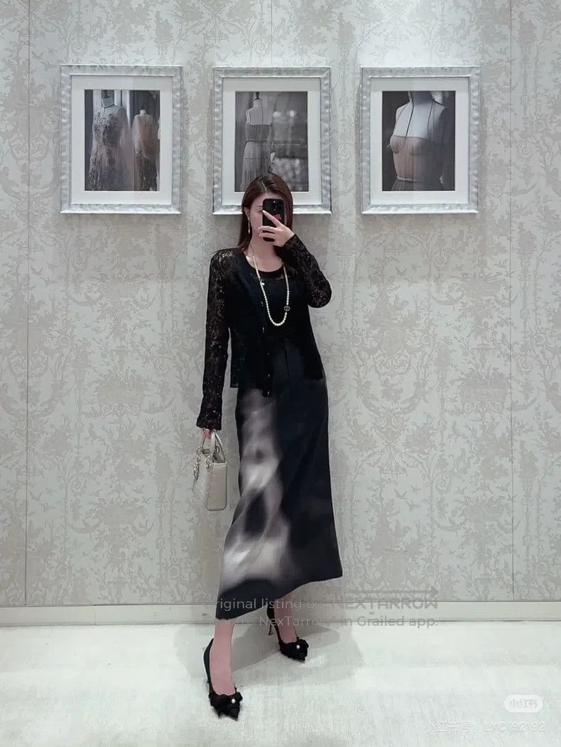 Dior Dior Paris Eiffel Tower Printed Skirt Size 42" / US 20 - 7 Thumbnail