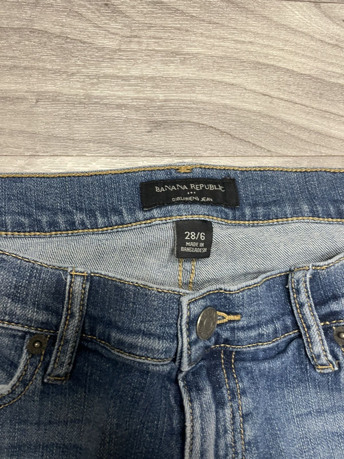 Banana Republic Banana Republic Womens Girlfriend Jeans Size 6 Size 28" / US 6 / IT 42 - 6 Thumbnail