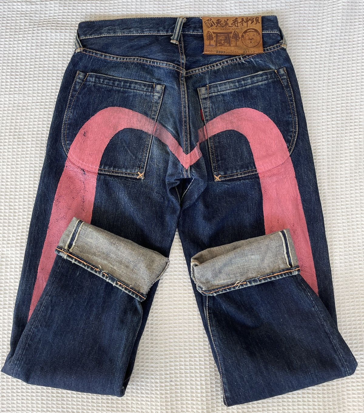 鈍足ドリブラー YAMANE EVISU デニムジャケット M ピンク Vintage🔥EVISU YAMANE DAICOCK PINK🔥Selvedge Baggy Jeans RARE‼️