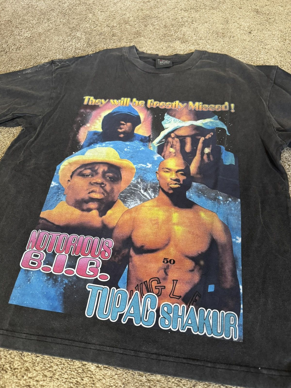 Rap Tees × Vintage 2pac & Biggie Premium Vintage Tee Size US S / EU 44-46 / 1 - 2 Thumbnail