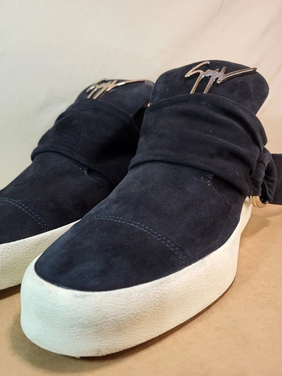 Giuseppe Zanotti Giuseppe Zanotti Black Suede Sneaker Italy Size US 15 / EU 48 - 4 Thumbnail