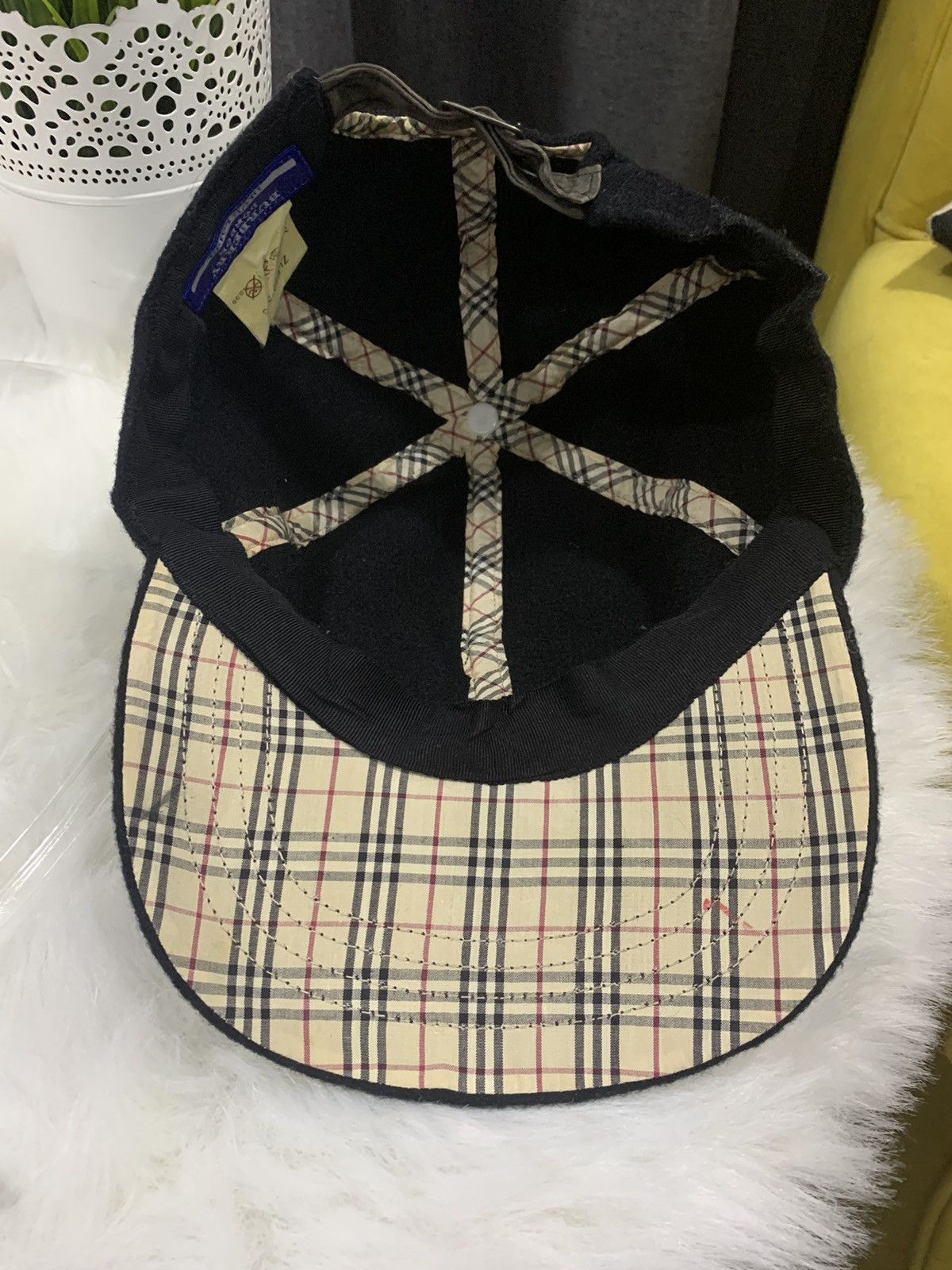 Burberry × Vintage VINTAGE!! Cap Wool BURBERRY Size ONE SIZE - 6 Thumbnail