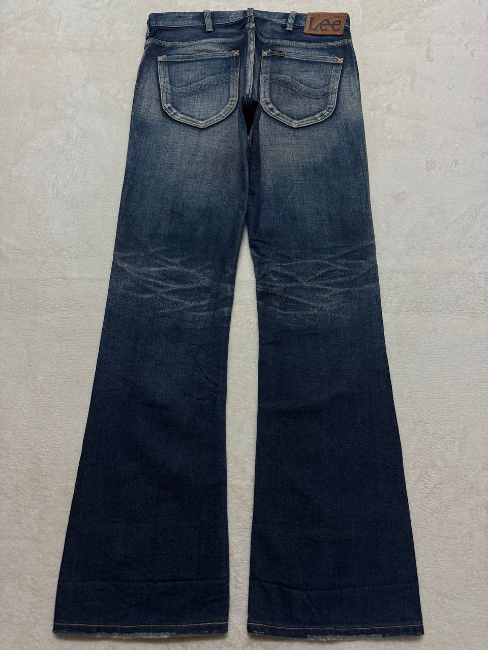 Vintage FLARE Vintage Lee Riders Insane Sand Mudwash Denim Jeans Size US 30 / EU 46 - 13 Thumbnail
