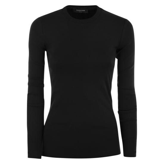Fabiana Filippi FABIANA FILIPPI Women Polo Shirts JED214F399I963 BLACK Size L / US 10 / IT 46 - 1 Thumbnail