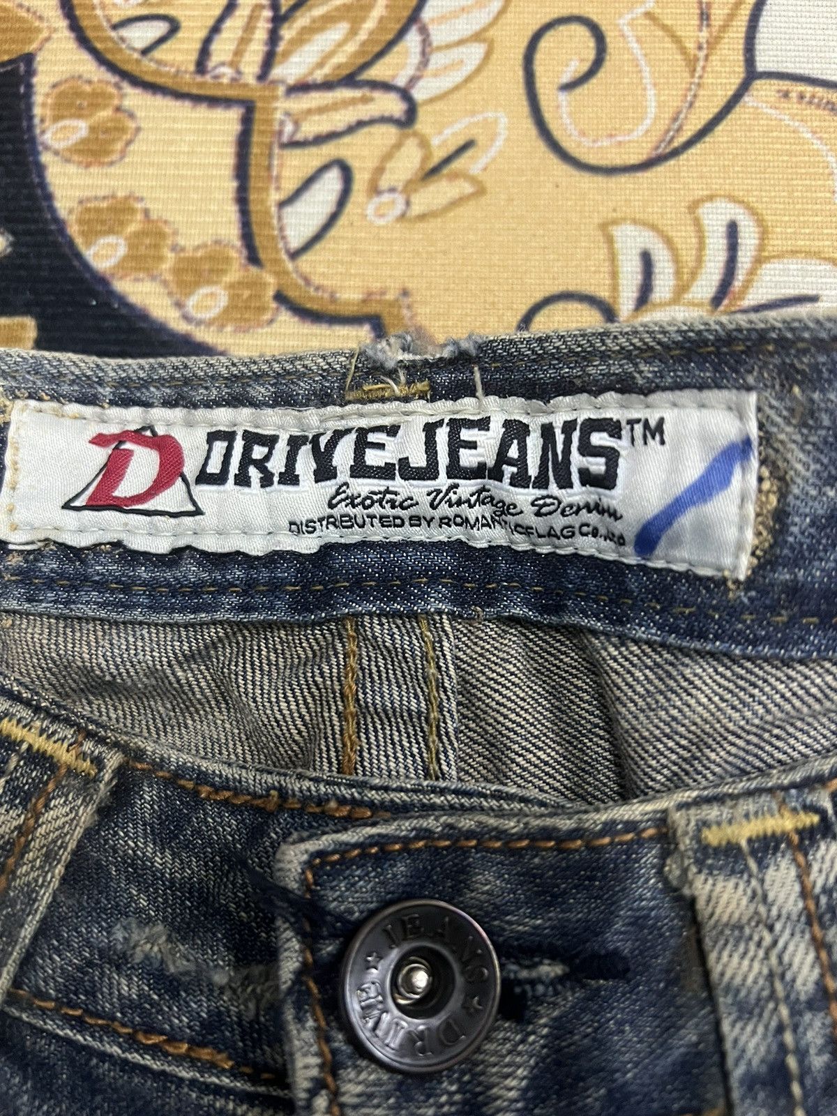 Other FLARED💥DRIVE JEANS DISTRESSED DENIM PANT Size US 28 / EU 44 - 8 Thumbnail