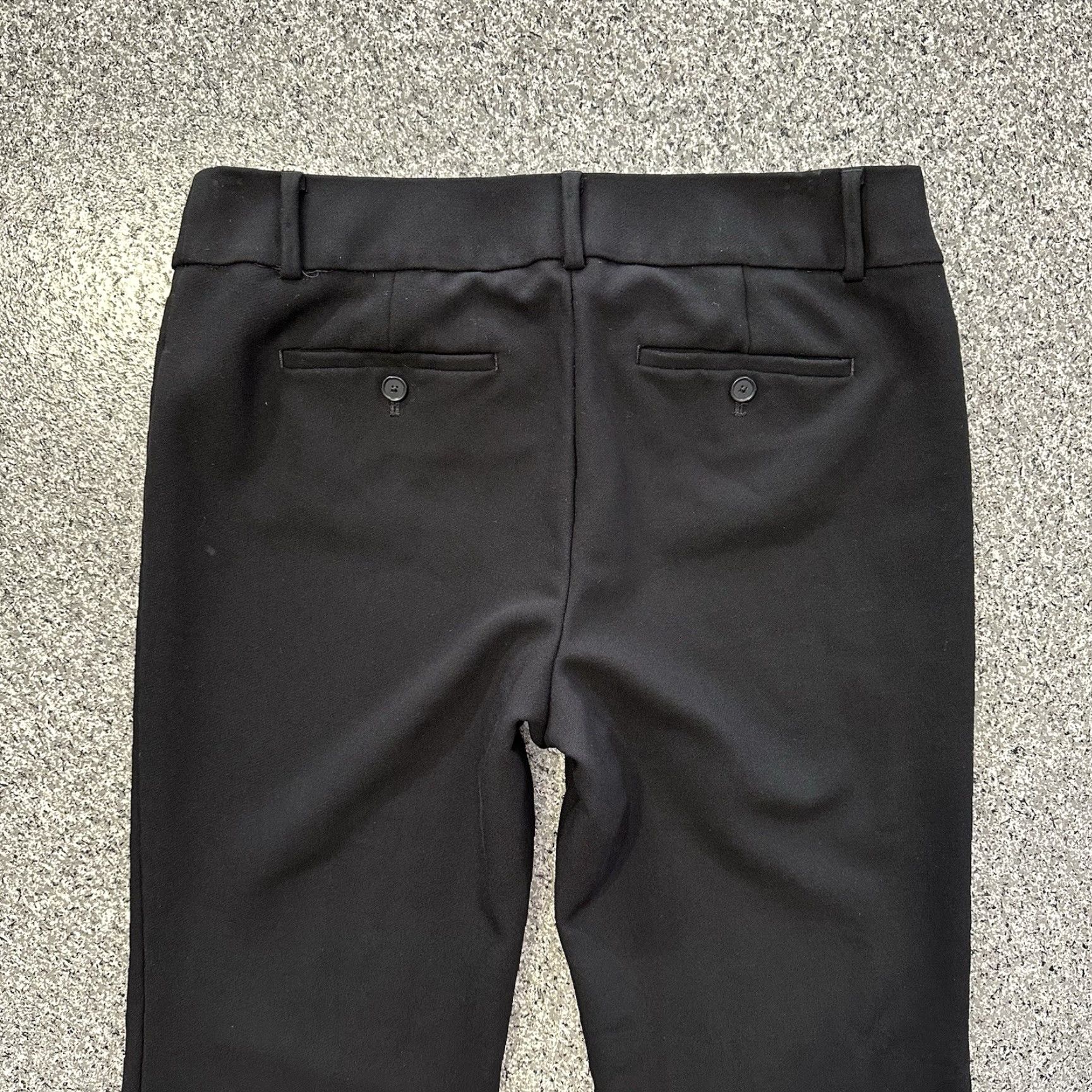 Loft Loft Marisa Pants Womens 8 Dress Pants Straight Black 33x31 High Rise Pockets Stretch Regular Size 24" / US 00 / IT 34 - 4 Thumbnail