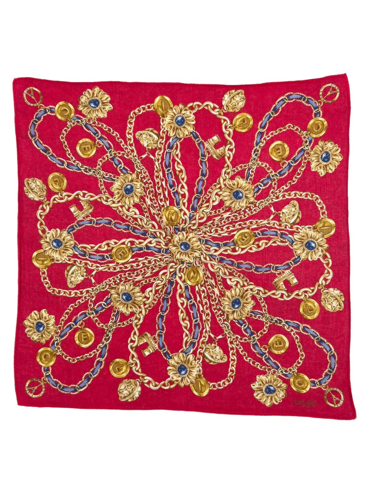 Celine Celine Handkerchief Neckerchief Bandana Pocketsquare Size ONE SIZE - 2 Thumbnail