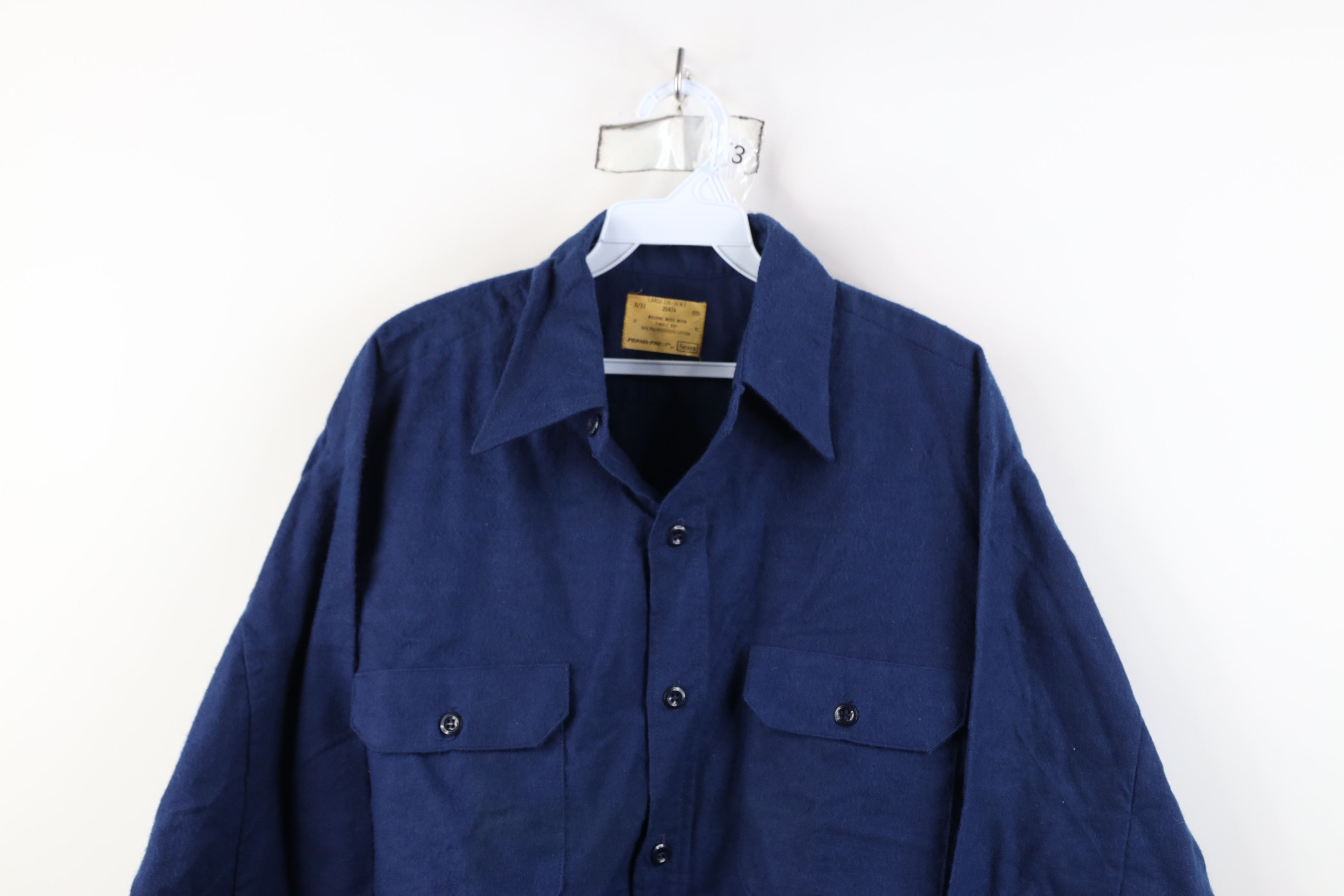 Vintage Vintage 60s Streetwear Cloth Collared Button Shirt USA Size US L / EU 52-54 / 3 - 2 Thumbnail