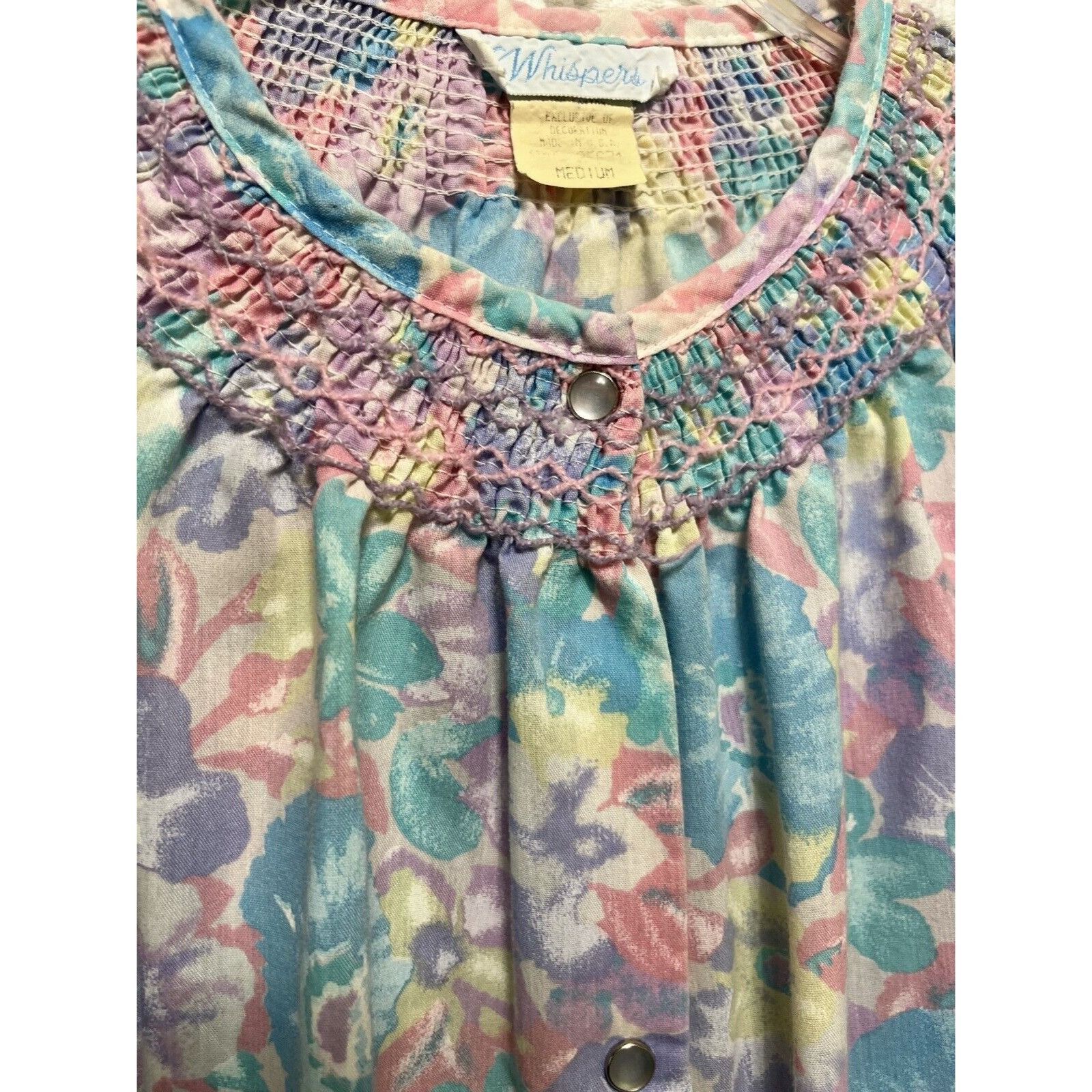 Other Vintage Whispers House Dress Robe Gown Cottagecore Grannycor Size ONE SIZE - 4 Thumbnail