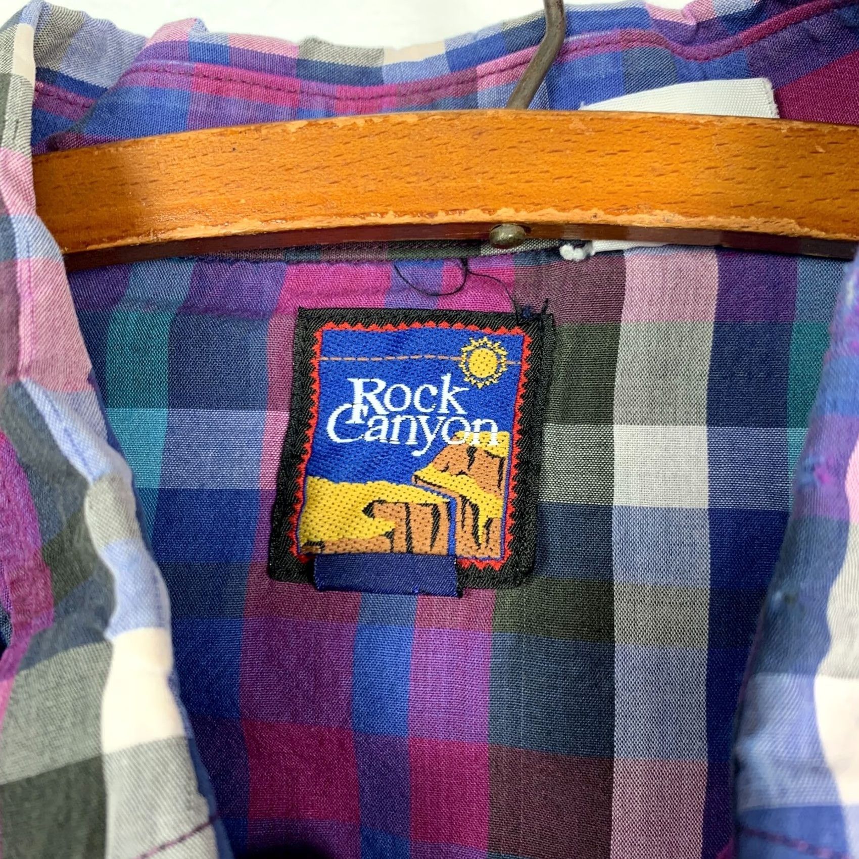 Vintage VINTAGE Rock Canyon Shirt XL Purple Western Pearl Snap Grunge 1980s Long Sleeve Cotton Size US XL / EU 56 / 4 - 8 Thumbnail