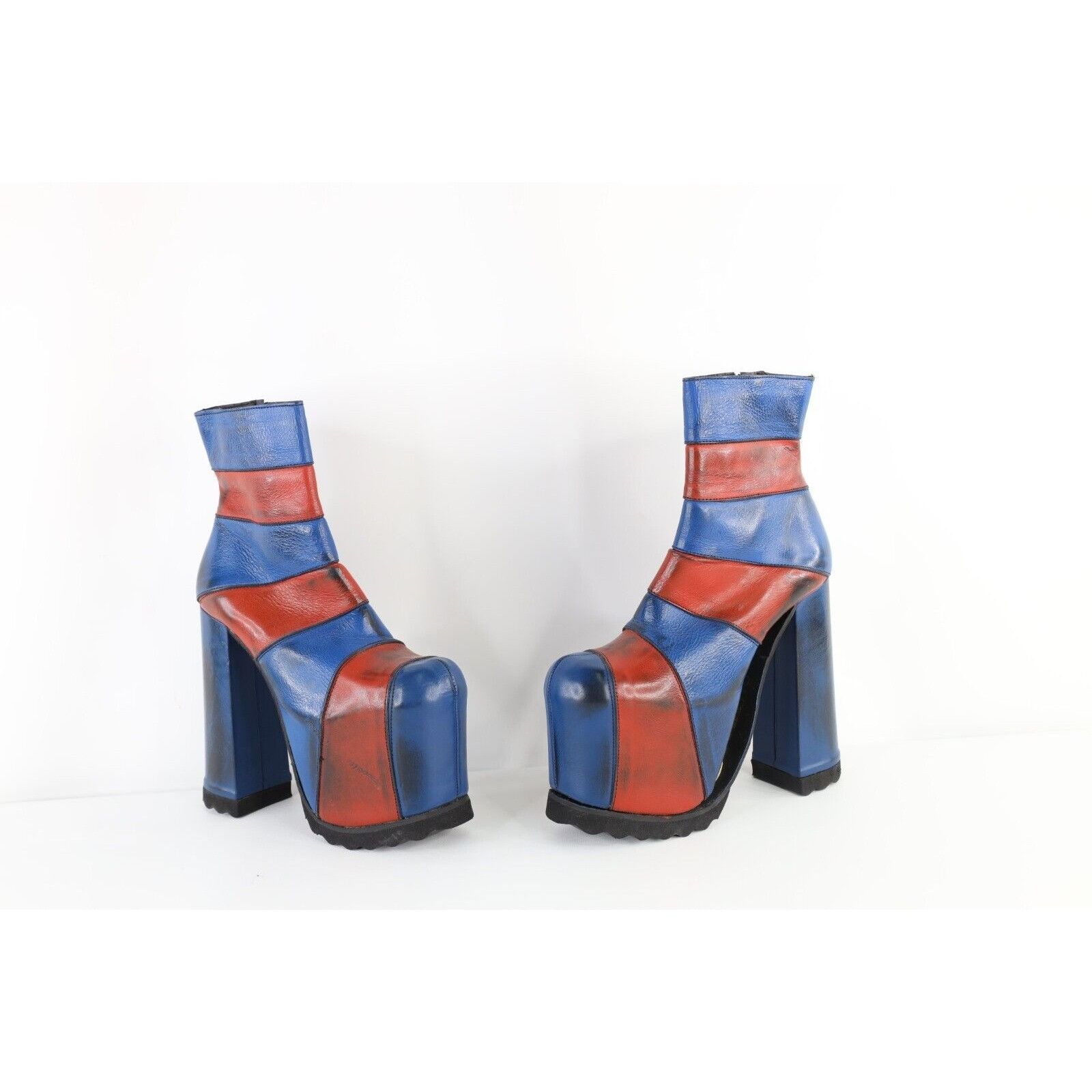 Vintage Vintage 90s Luichiny Leather Heel Platform Boots AS IS Size US 8 / IT 38 - 1 Thumbnail