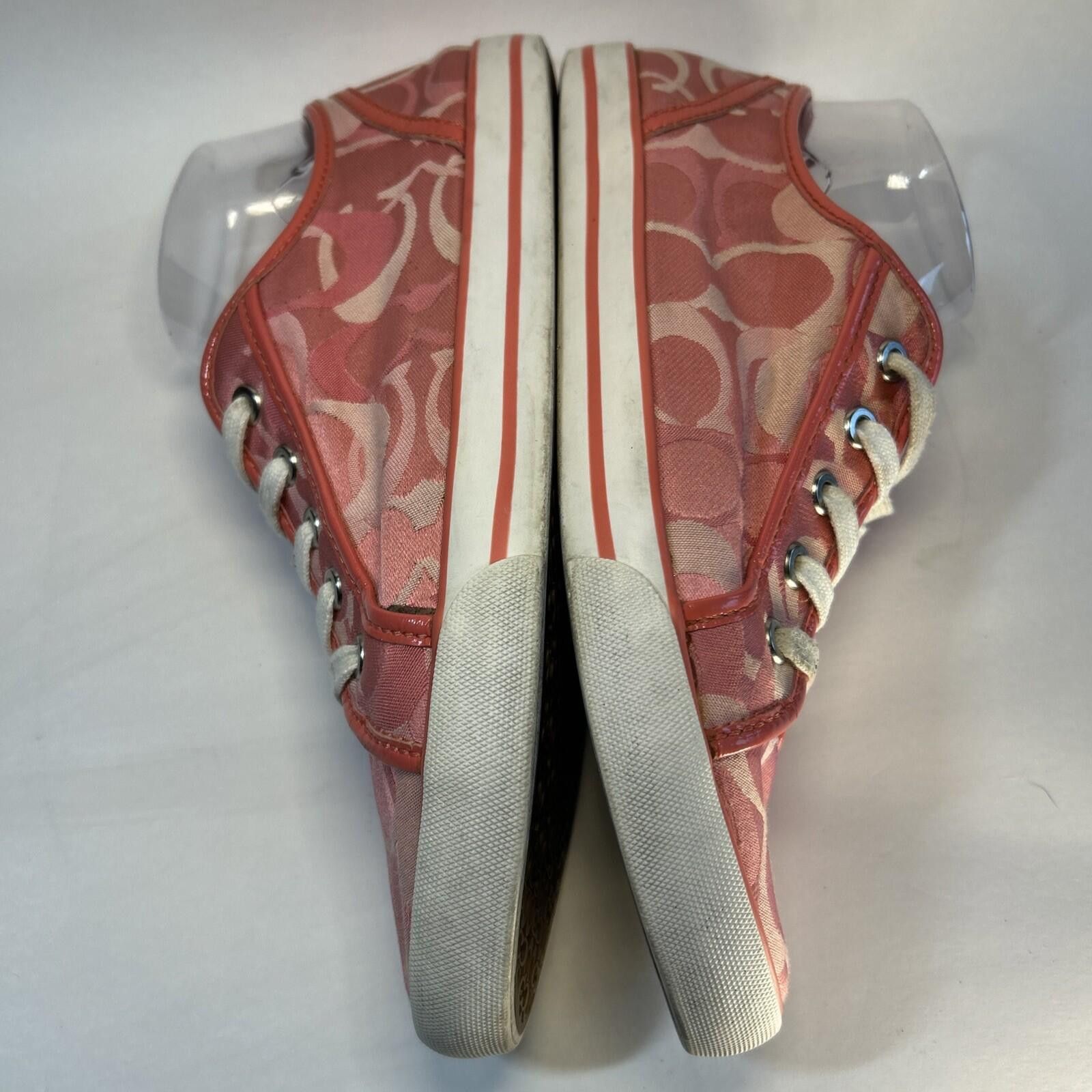 Coach COACH Lace Up Leatherwear EST. 1941 Canvas Sz 10 Pink Logo Size US 10 / IT 40 - 5 Thumbnail