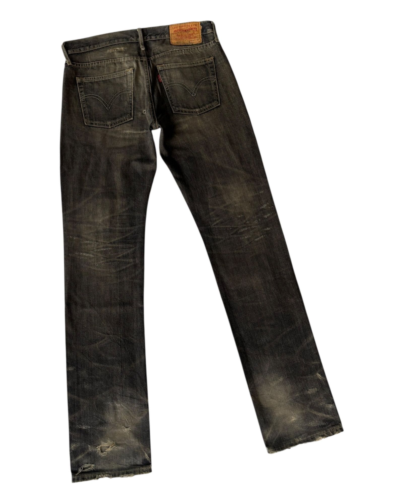 Kapital Vintage Levis 605 Thrashed Distress Clawmark Jean Size US 31 - 4 Thumbnail