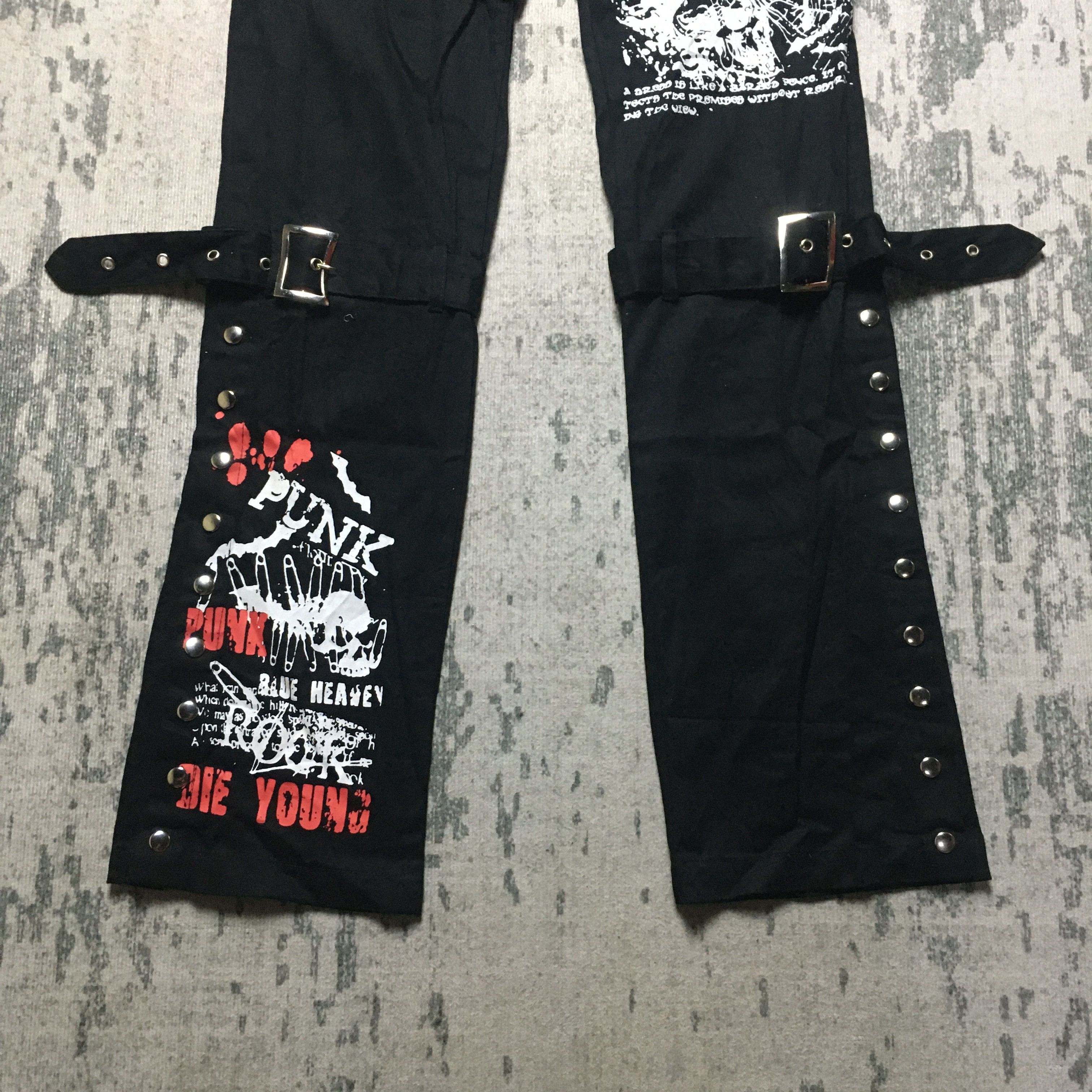 Japanese Brand Japanese Bondage Punk Visual Gothic Skull Size US 32 / EU 48 - 3 Thumbnail