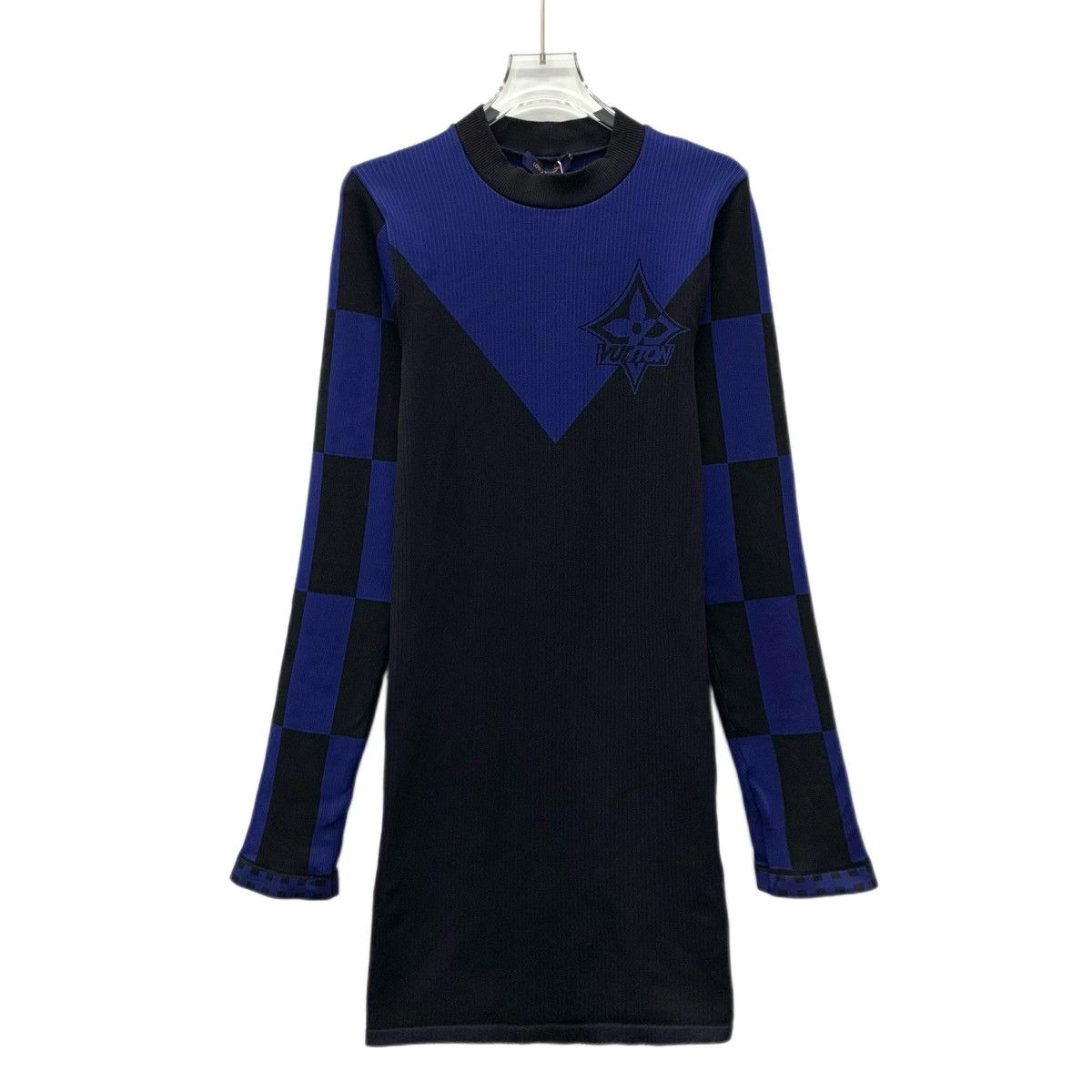 Louis Vuitton Louis Vuitton Monogram Check Long Sleeve Knit Dress K26WX Size L / US 10 / IT 46 - 1 Thumbnail