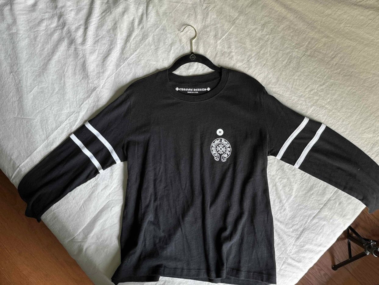 ★Chrome Hearts★33 Roller Skate HorseShoe Jersey Grey chrome-hearts-33-horseshoe-