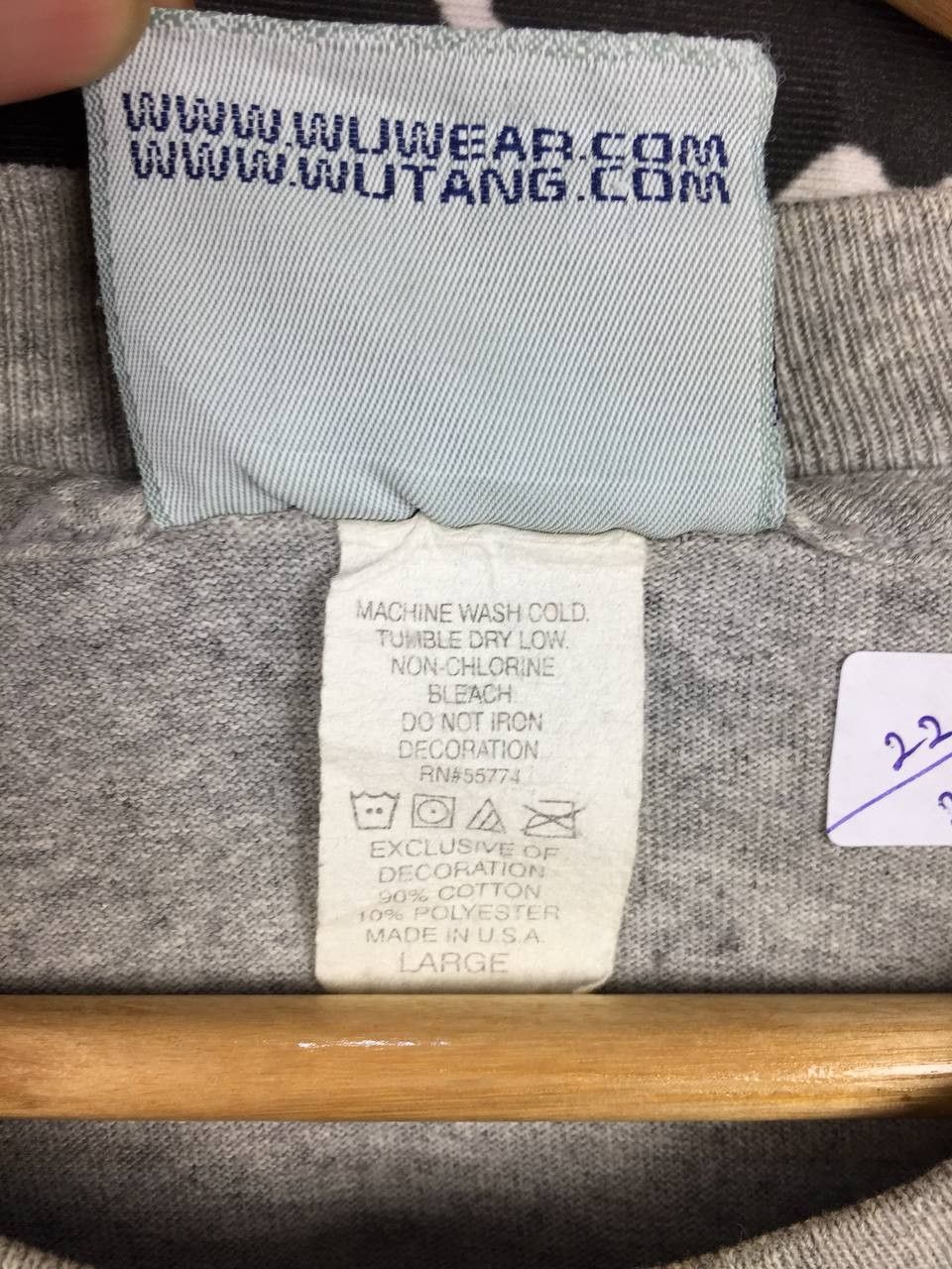 Rap Tees Vtg 90s Wu Wear Wu Tang Clan City Crew 36 Rap Tee Size US L / EU 52-54 / 3 - 8 Thumbnail
