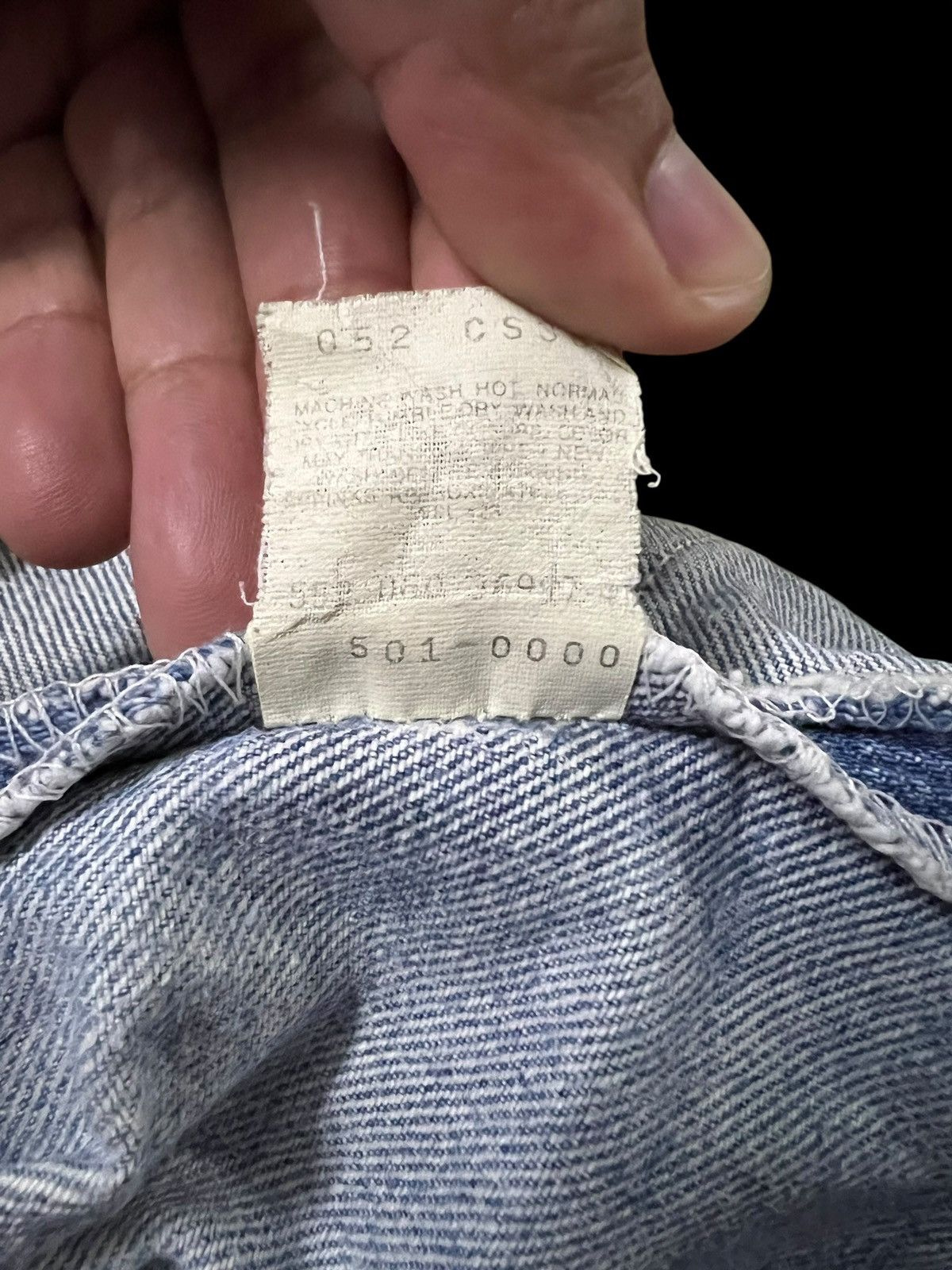 Levi's Vintage 90’s Levi’s 501 Mud Wash Distressed Ripped Jean Size US 34 / EU 50 - 21 Thumbnail