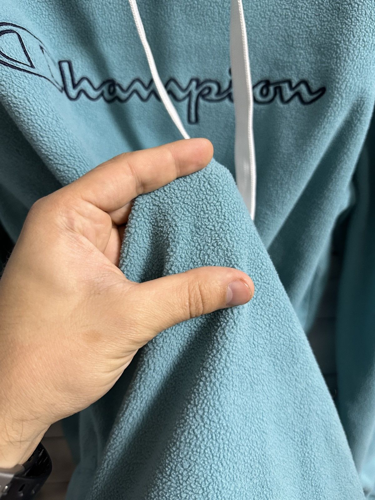 Champion Rare Vintage Fleece Hoodie Champion Big Logo Size US M / EU 48-50 / 2 - 11 Thumbnail