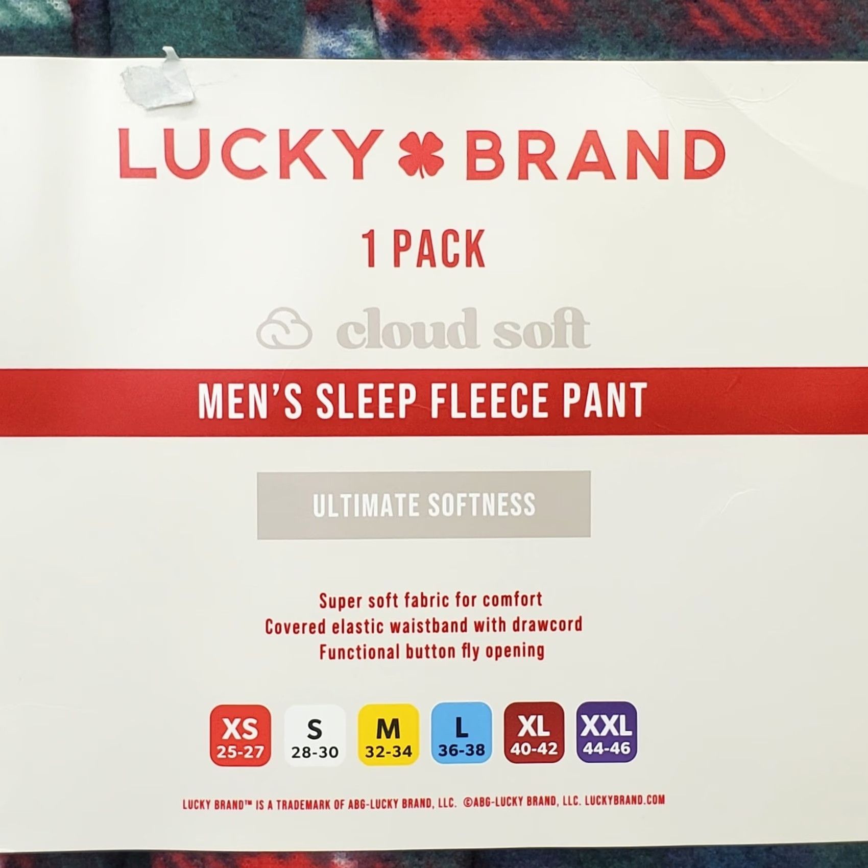 Lucky Brand Lucky Brand Sleep Fleece Pants Mens XS Multi Plaid Cloud Soft Elastic Waistband NWT, Pajama Pants, Regular, Multicolor, 90s Outdoor Theme Mens Size US 27 - 5 Thumbnail