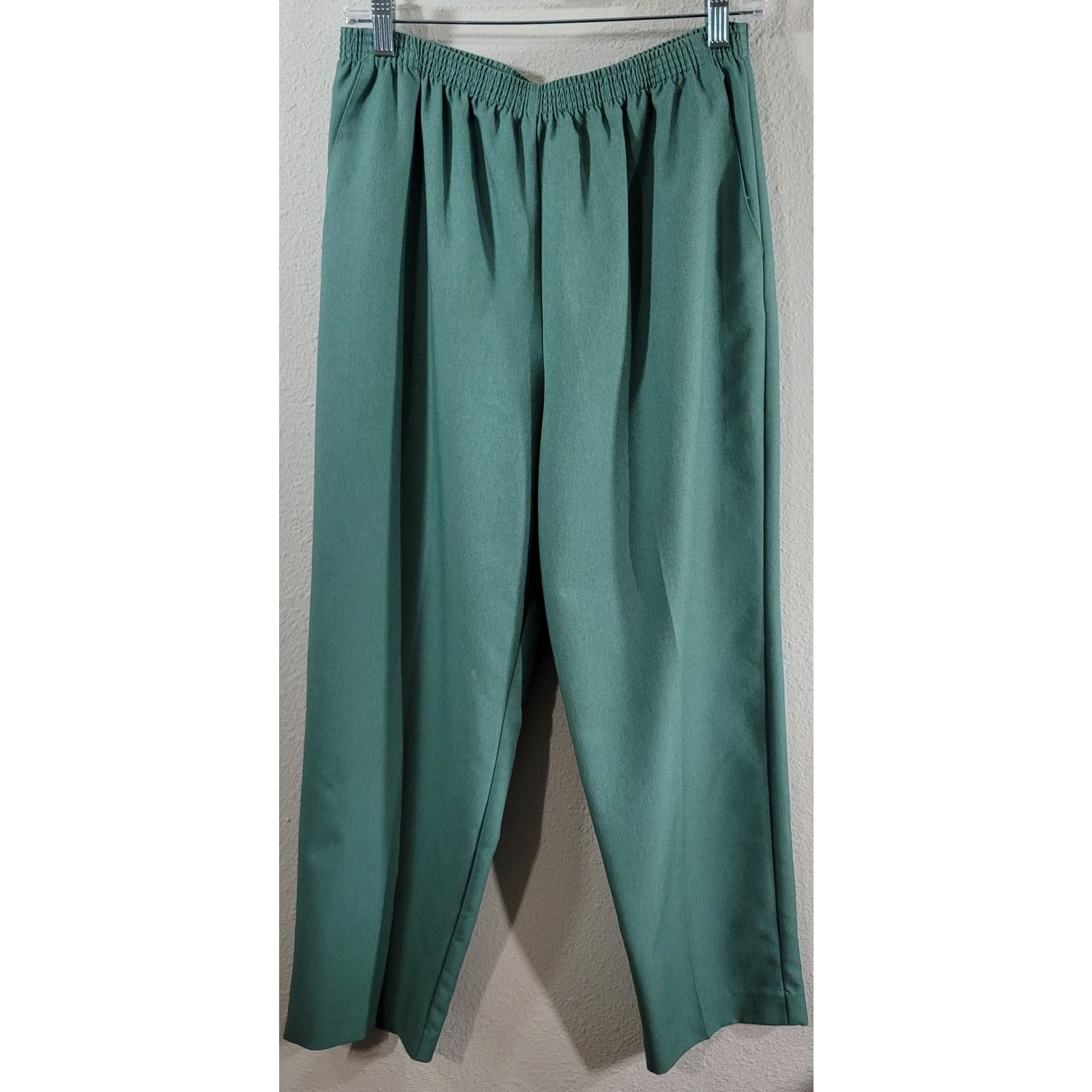 Other Draper's & Damon's Green Elastic Waist Pull Dress Pants 12P Size 34" / US 12 / IT 48 - 1 Thumbnail